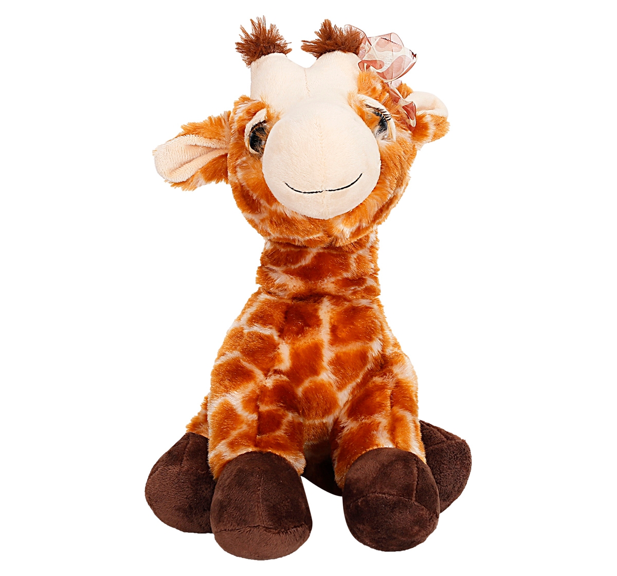 Fuzzbuzz 12cm Lash Giraffe Soft Toy for Kids 3Y+, Multicolour