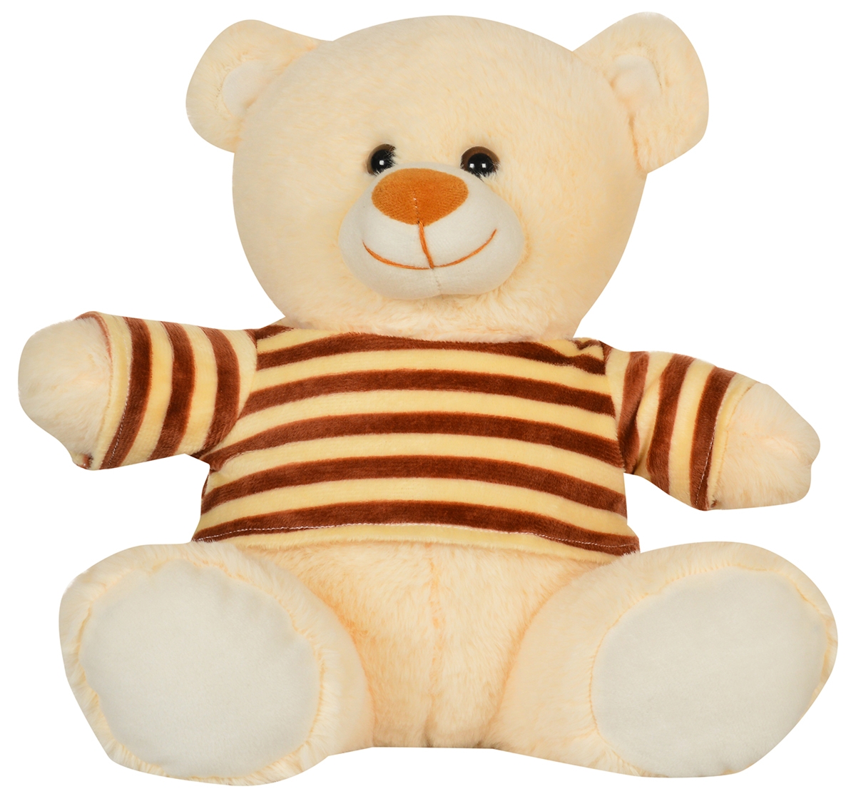 Mirada | Mirada 30cm sitting teddy bear with Multicolor strip dress  Multicolor 3Y+