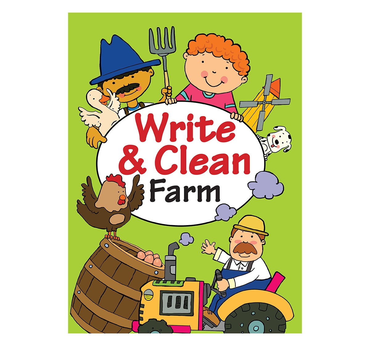 Om Kidz | Om Kidz: Write & Clean Farm , 16 Pages Book, Paperback