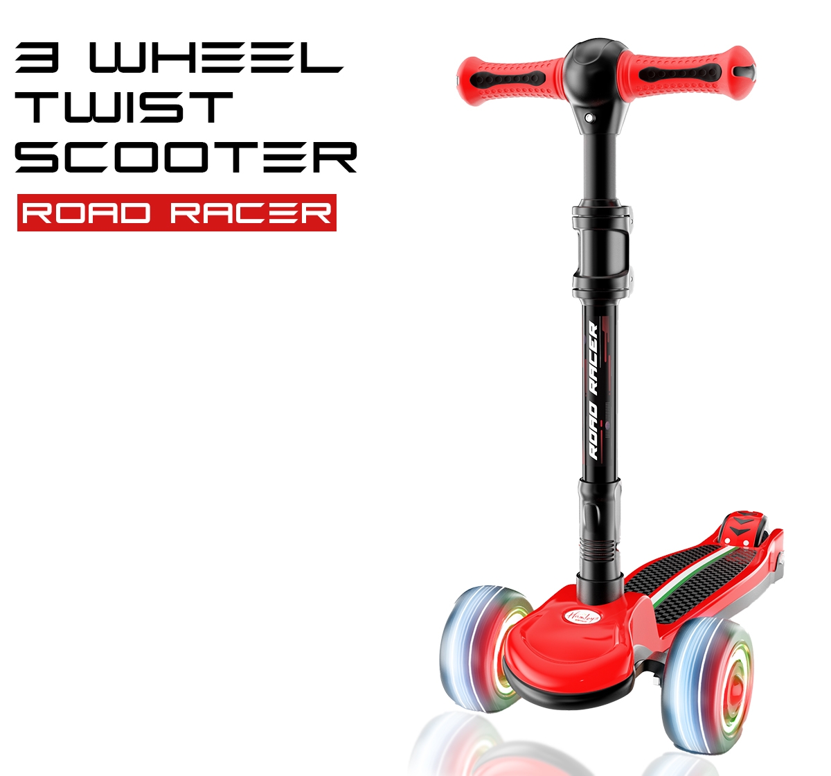 Zoozi | Zoozi 3 Wheel Twist Scooterfor Outdoor play Red 3Y+