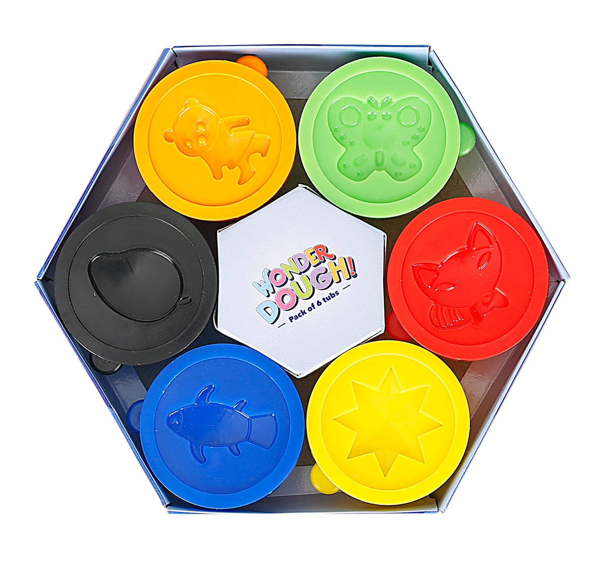Youreka | Youreka Hex Dough 6 Shades 25g Clay Toy for Kids 3Y+, Multicolour