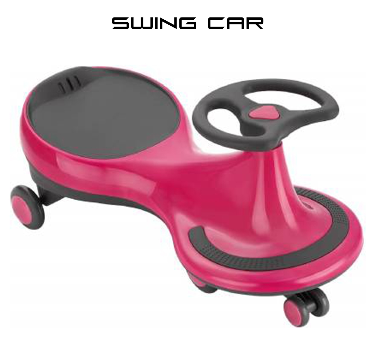 Zoozi Swing Carfor Outdoor play Pink 24M+