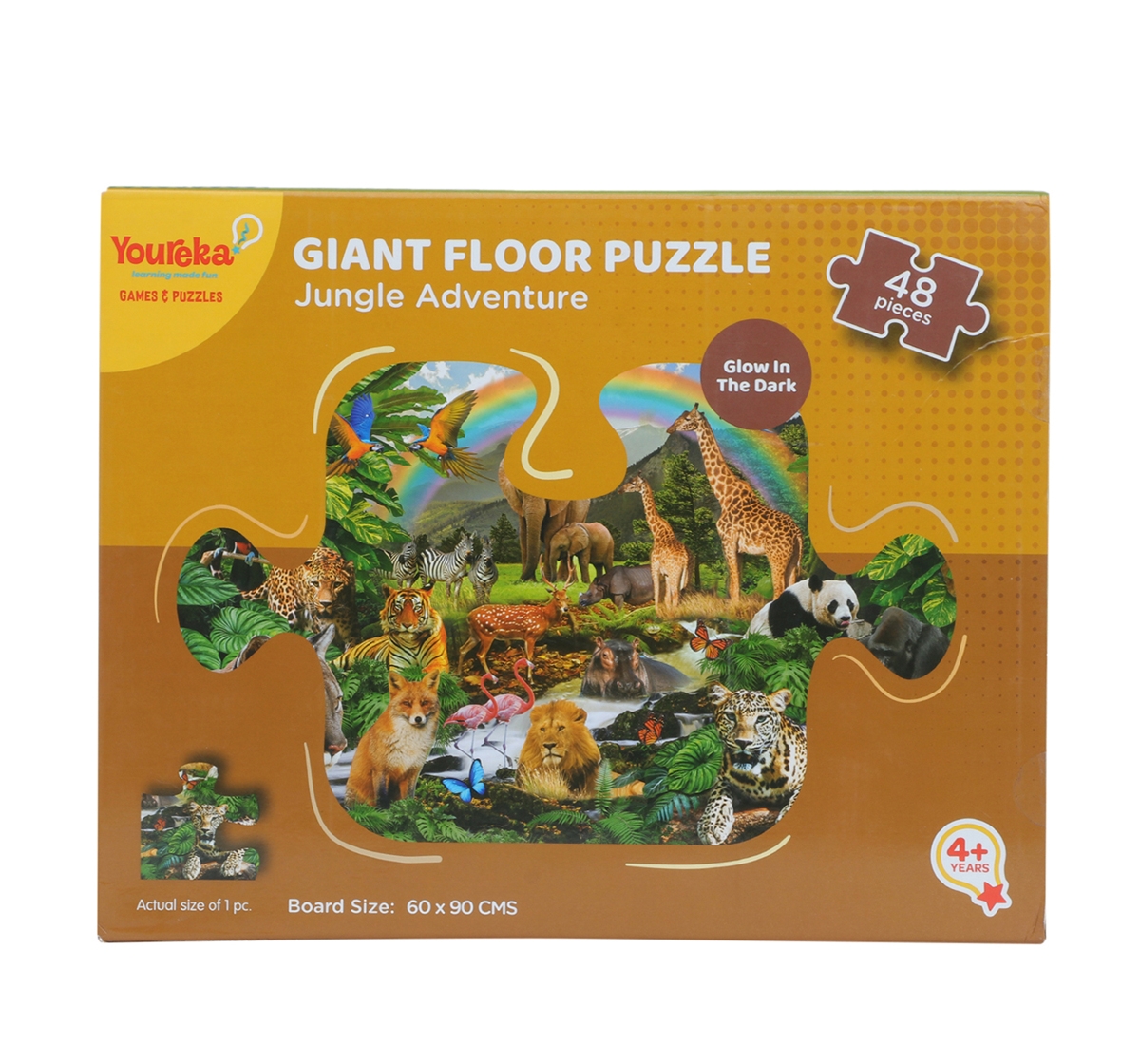 Youreka | Youreka 48 Piece Giant Jungle Puzzle Multicolour 4Y+