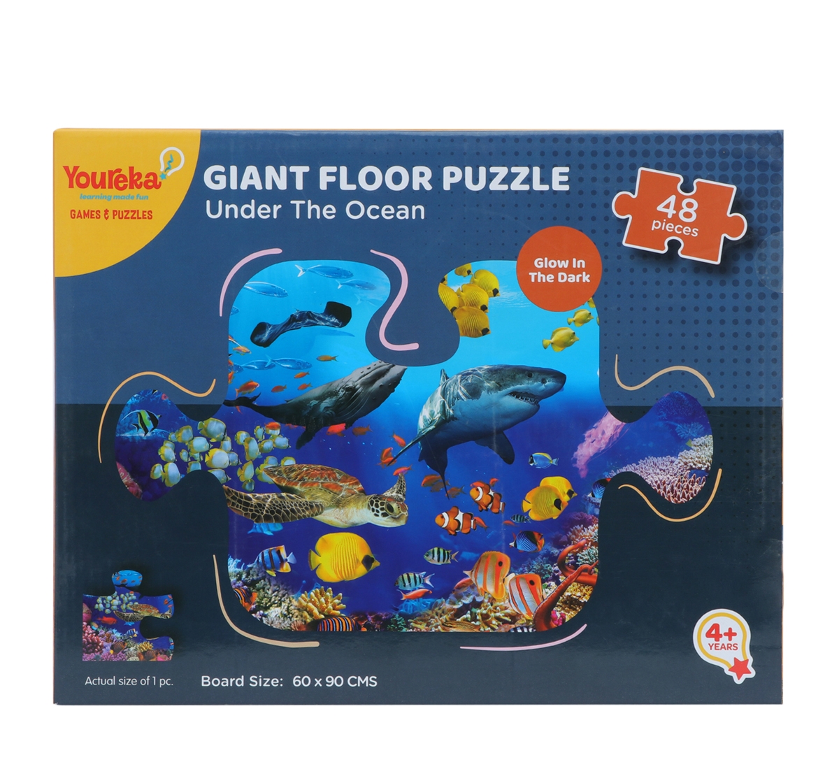 Youreka | Youreka 48 Piece Glow In The Dark Ocean Puzzle Multicolour 4Y+
