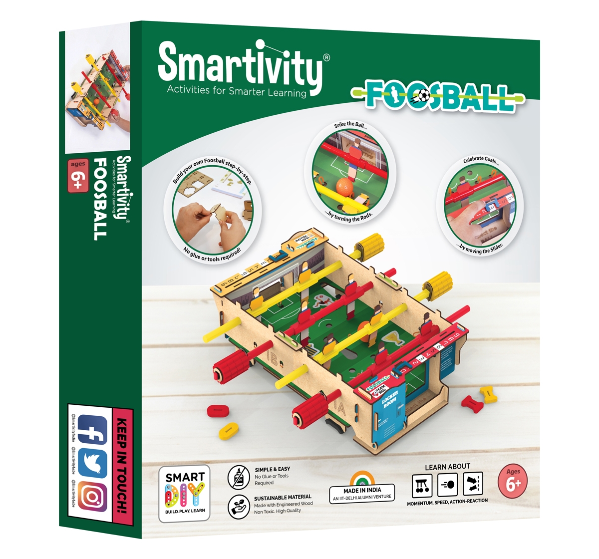 Smartivity | Smartivity DIY Foosball STEM Educational DIY kit Multicolor 6Y+