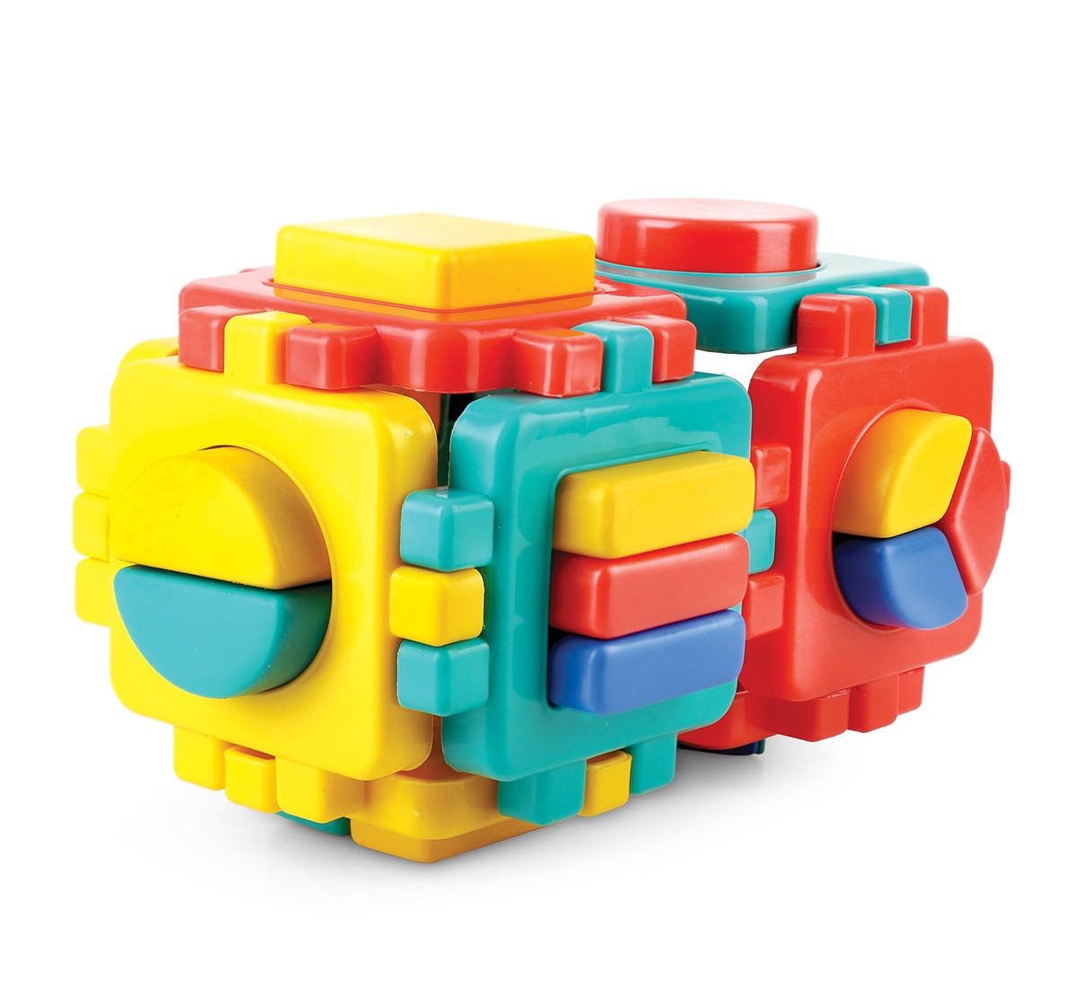 Shooting Star | Shooting star Geometrical Genious Interlocking blocks Early learning educational toy for kids Multicolor 2Y+