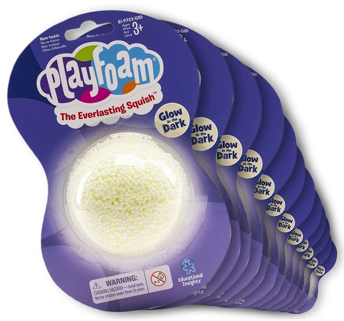 Learning Resources | Learning Resources Playfoam Glow In The Dark Jumbo Pods Box Of 12 Game Multicolor 3Y+