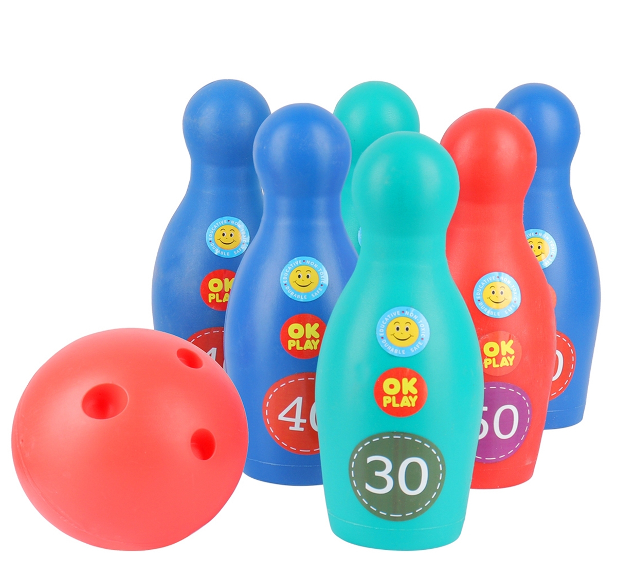 Zoozi | Zoozi Junior Bowling Alley Bowling Game Set for KidsPlastic Multicolor 3Y+