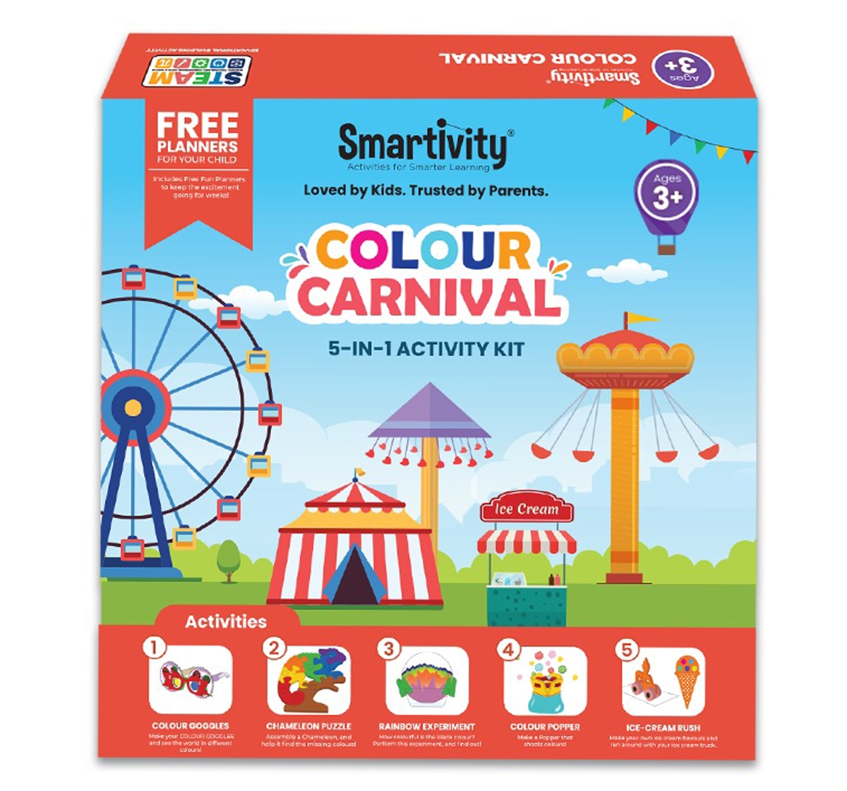 Smartivity | Smartivity Colour Carnival STEM DIY Fun Toy Multicolor 3Y+