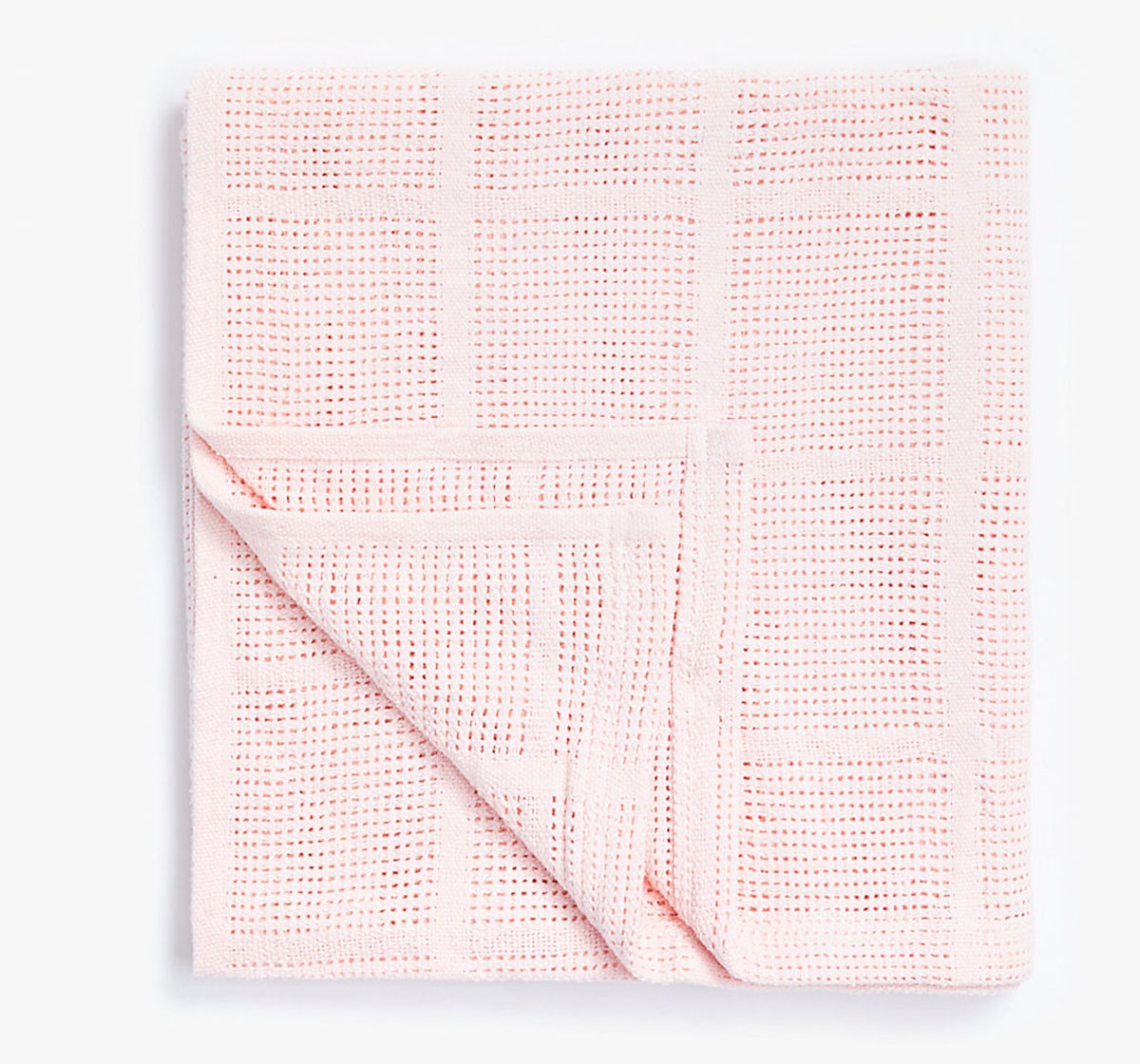 Mothercare | MOTHERCARE PINK ESSENTIALS COTBED CELLULAR BLANKET