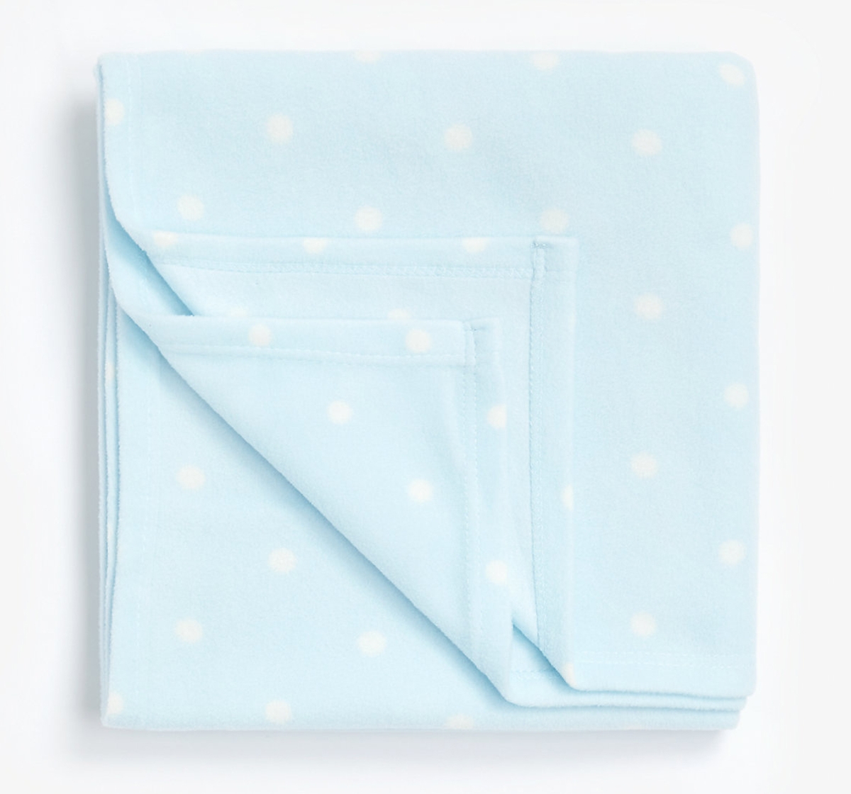 Mothercare | Mothercare Essential Cotbed Polka Dots Fleece Blanket Blue