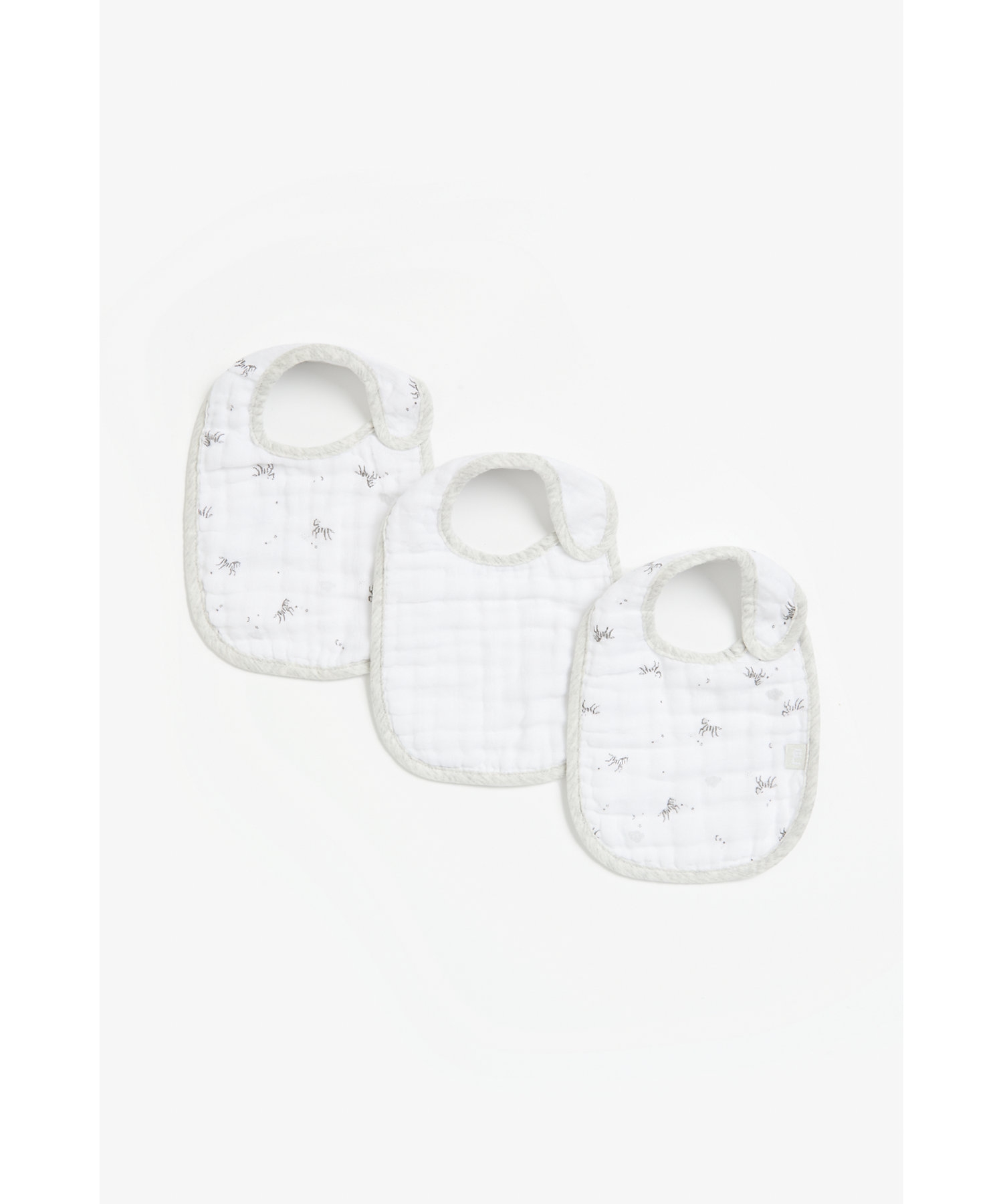 Mothercare | Mothercare Horse Bibs Grey Pack of 3