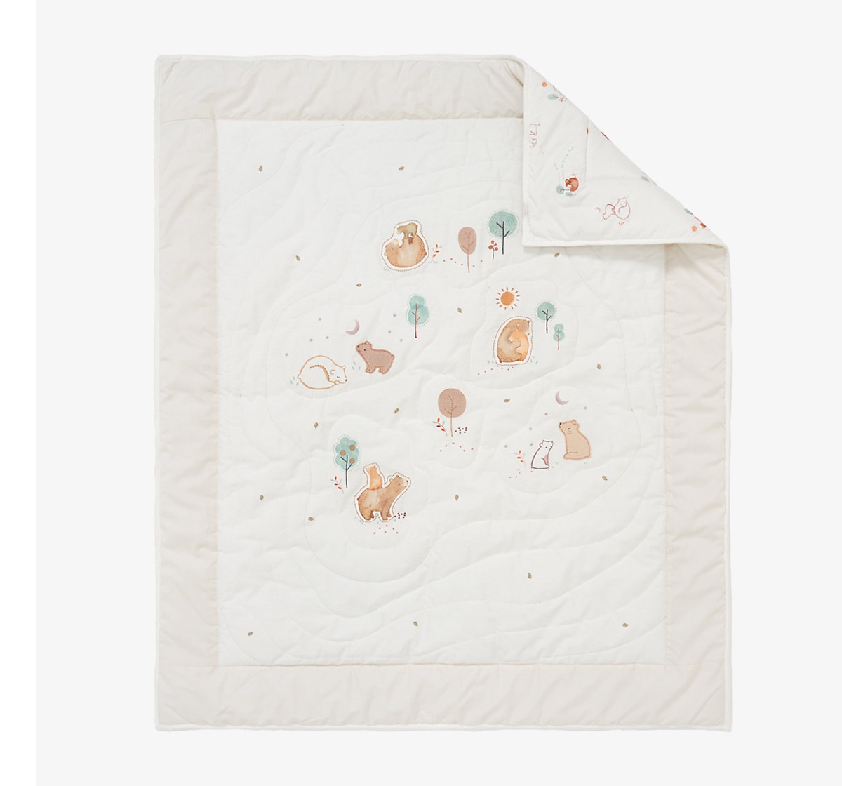 Mothercare | Mothercare Lovable Bear Quilt Beige 1m*1.2m