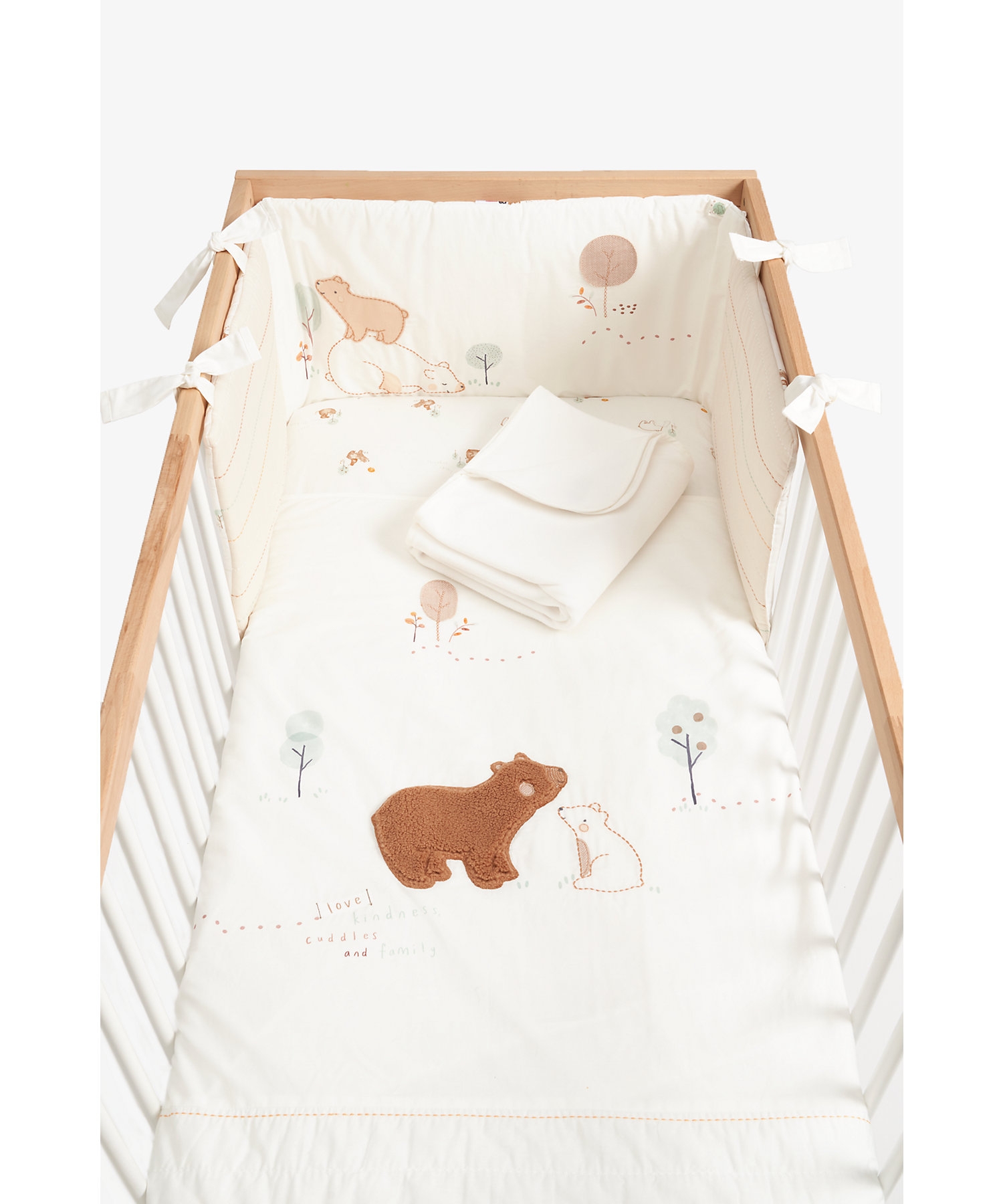 Mothercare | Mothercare Lovable Bear Bed In Bag Beige