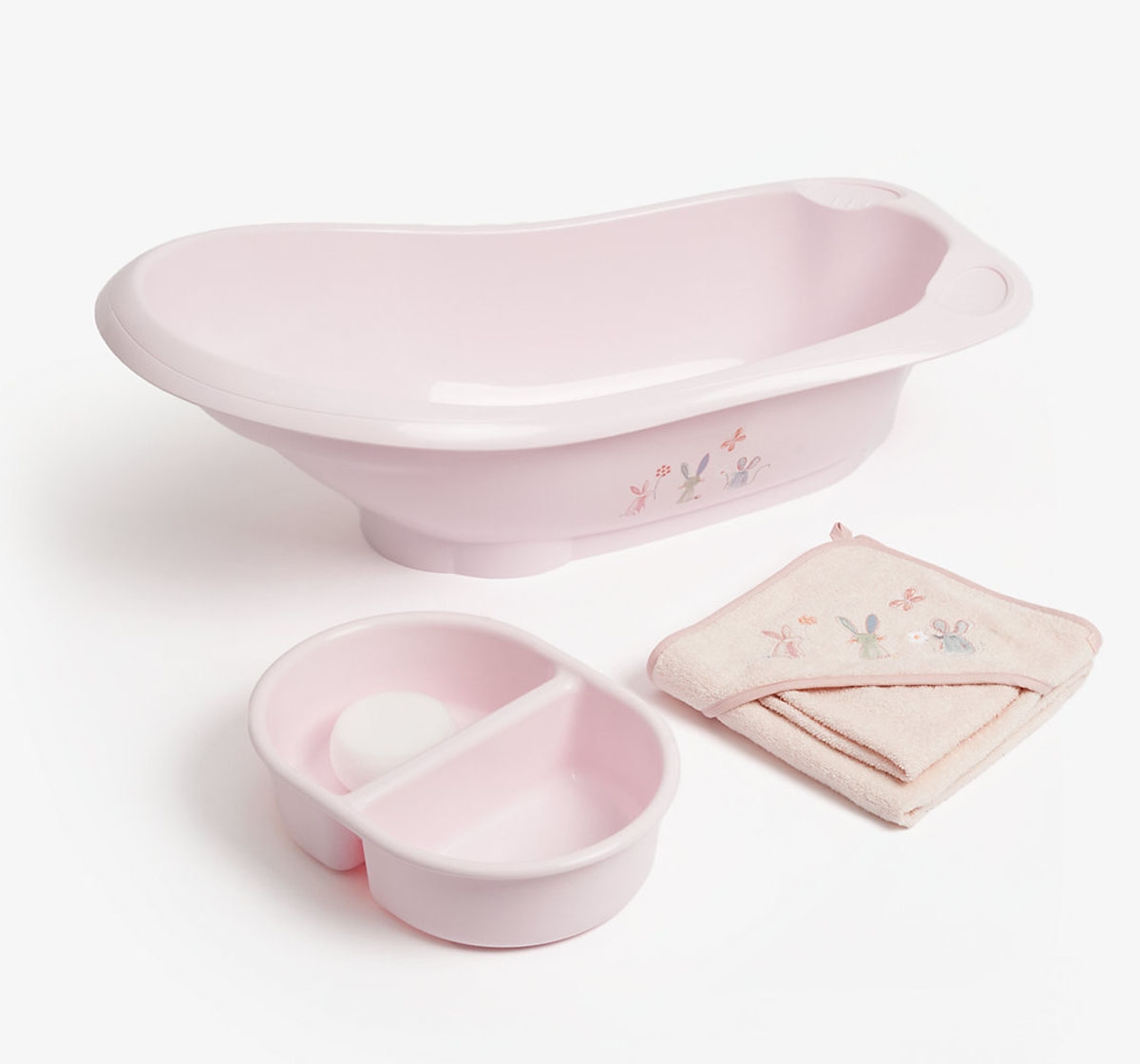 Mothercare Flutterby Bath Set Pink 
