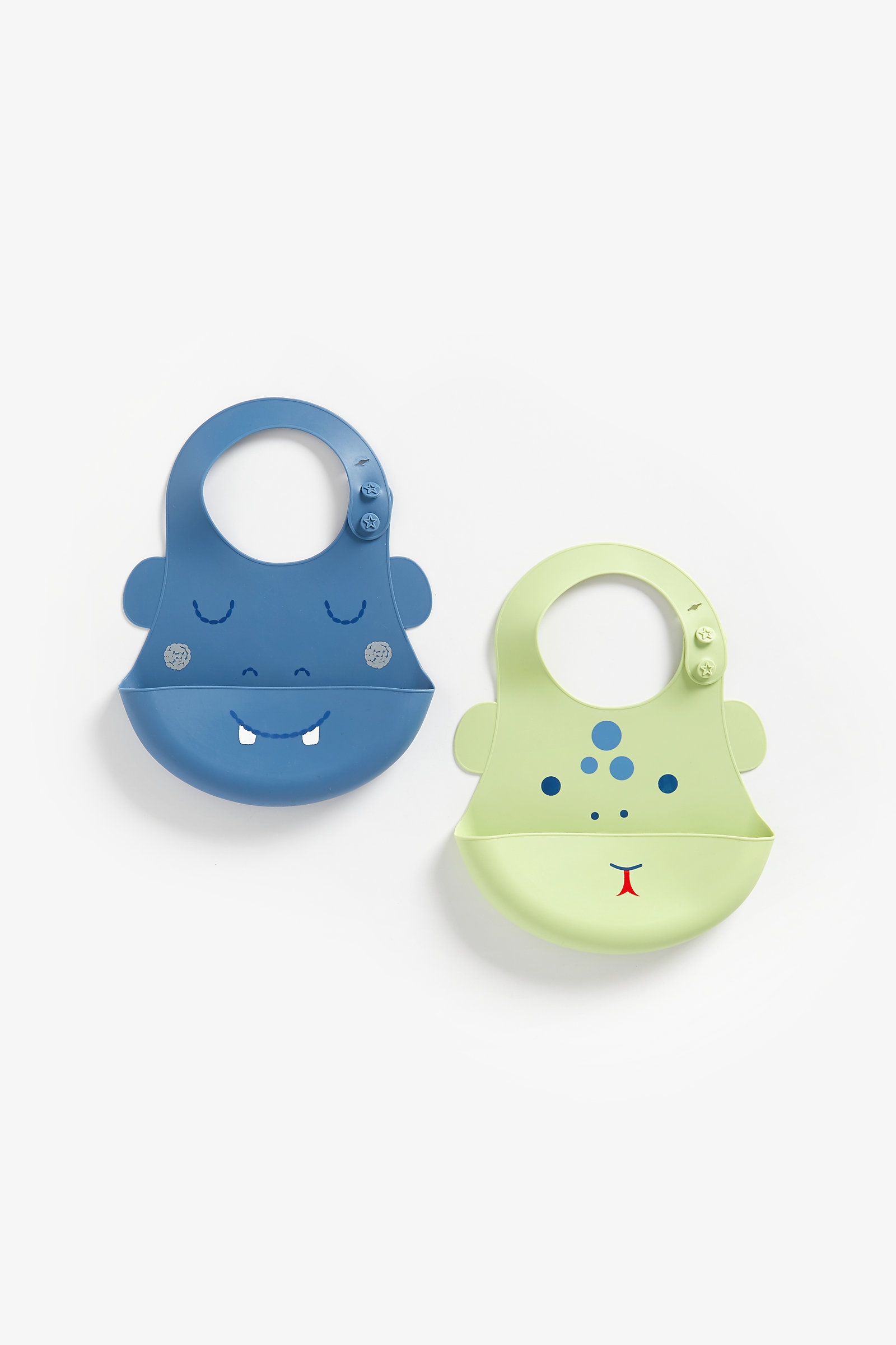 Mothercare Faces Crumb-catcher Blue Pack of 2