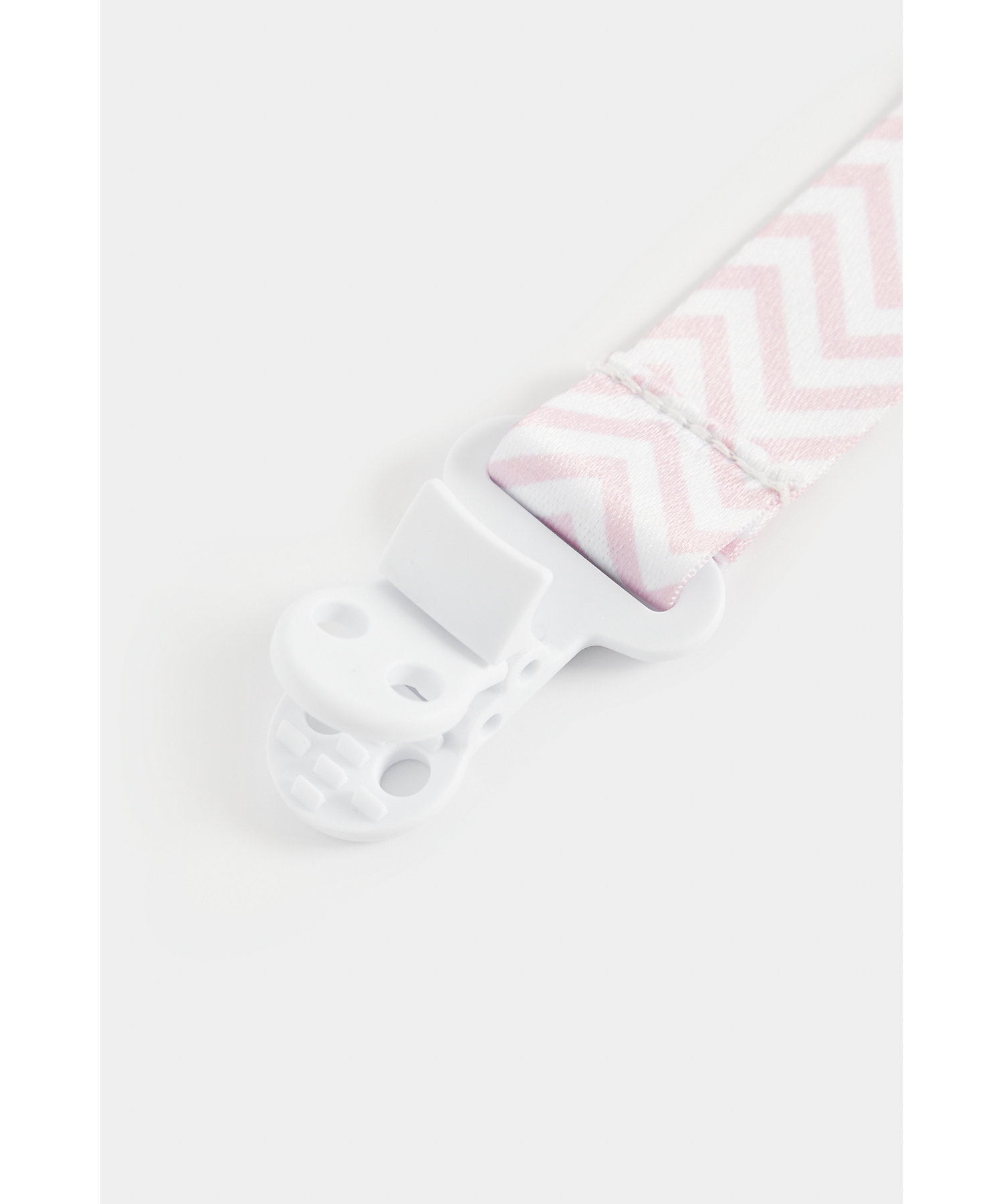 Mothercare Chevron Soother Clip Pink