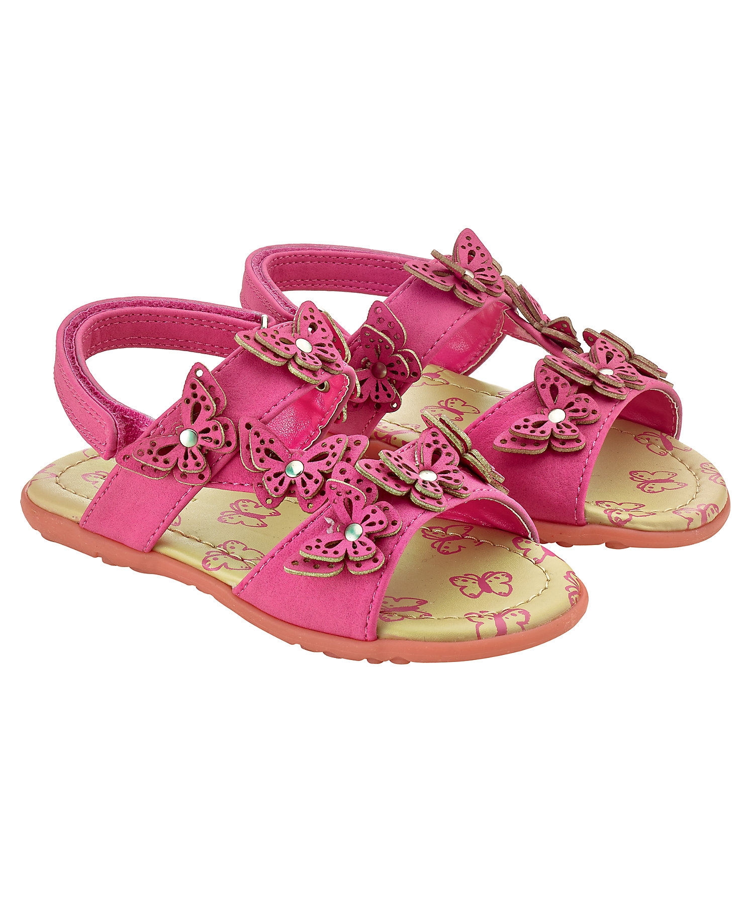 Mothercare | Girls Sandals Butterfly Design - Pink