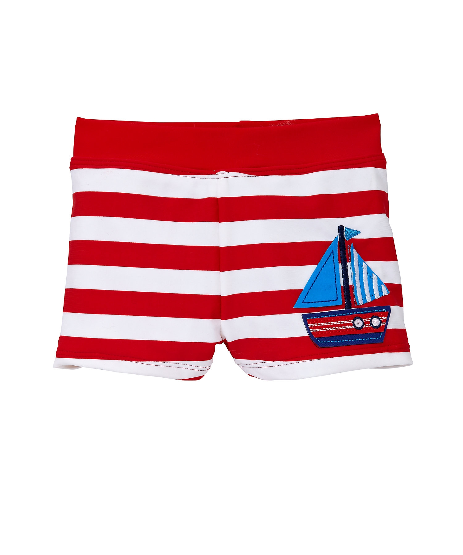Mothercare | Boys Swimming Trunks Boat Print - Red