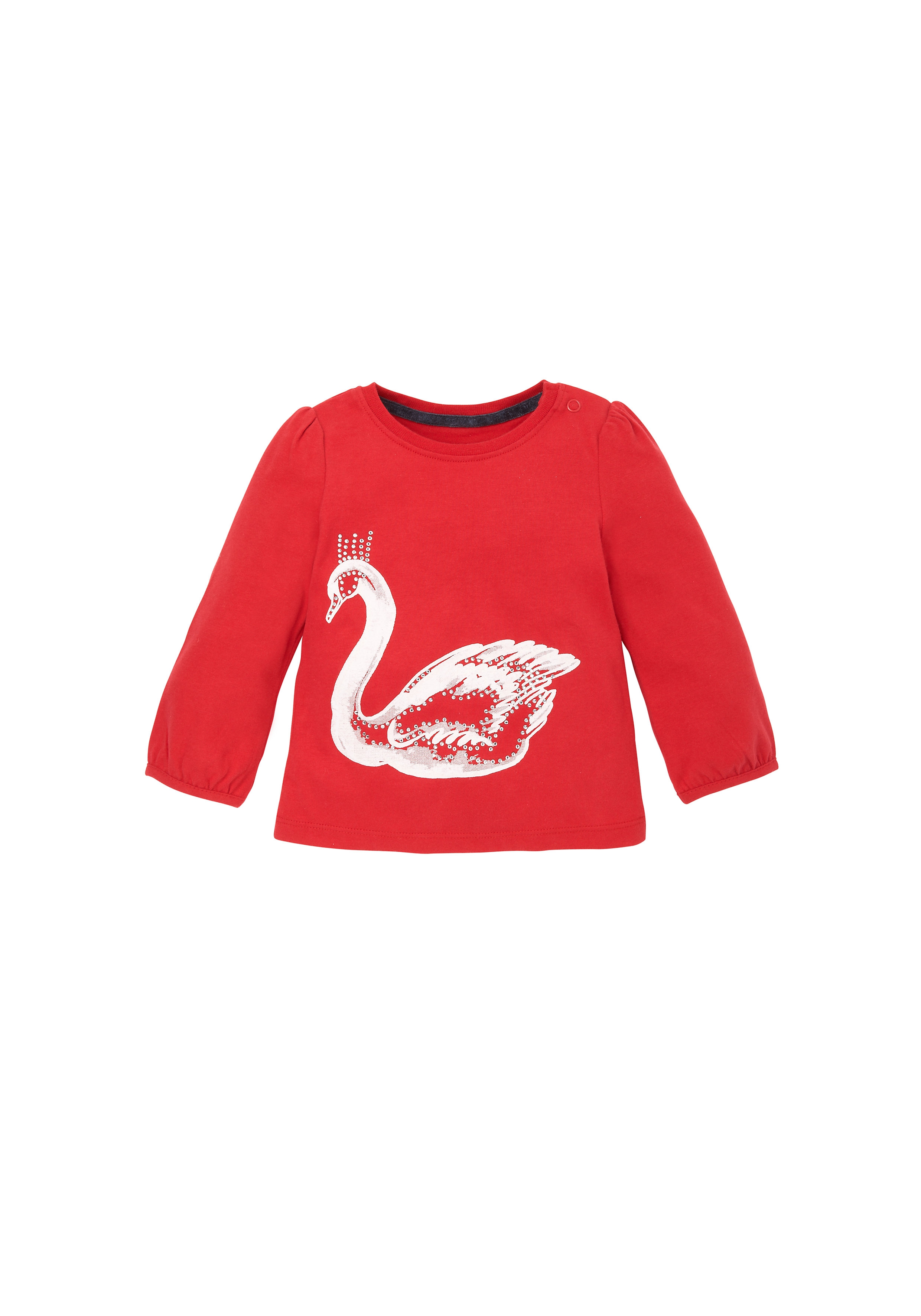 Mothercare | Girls  Swan Long Sleeved T-Shirt - Red