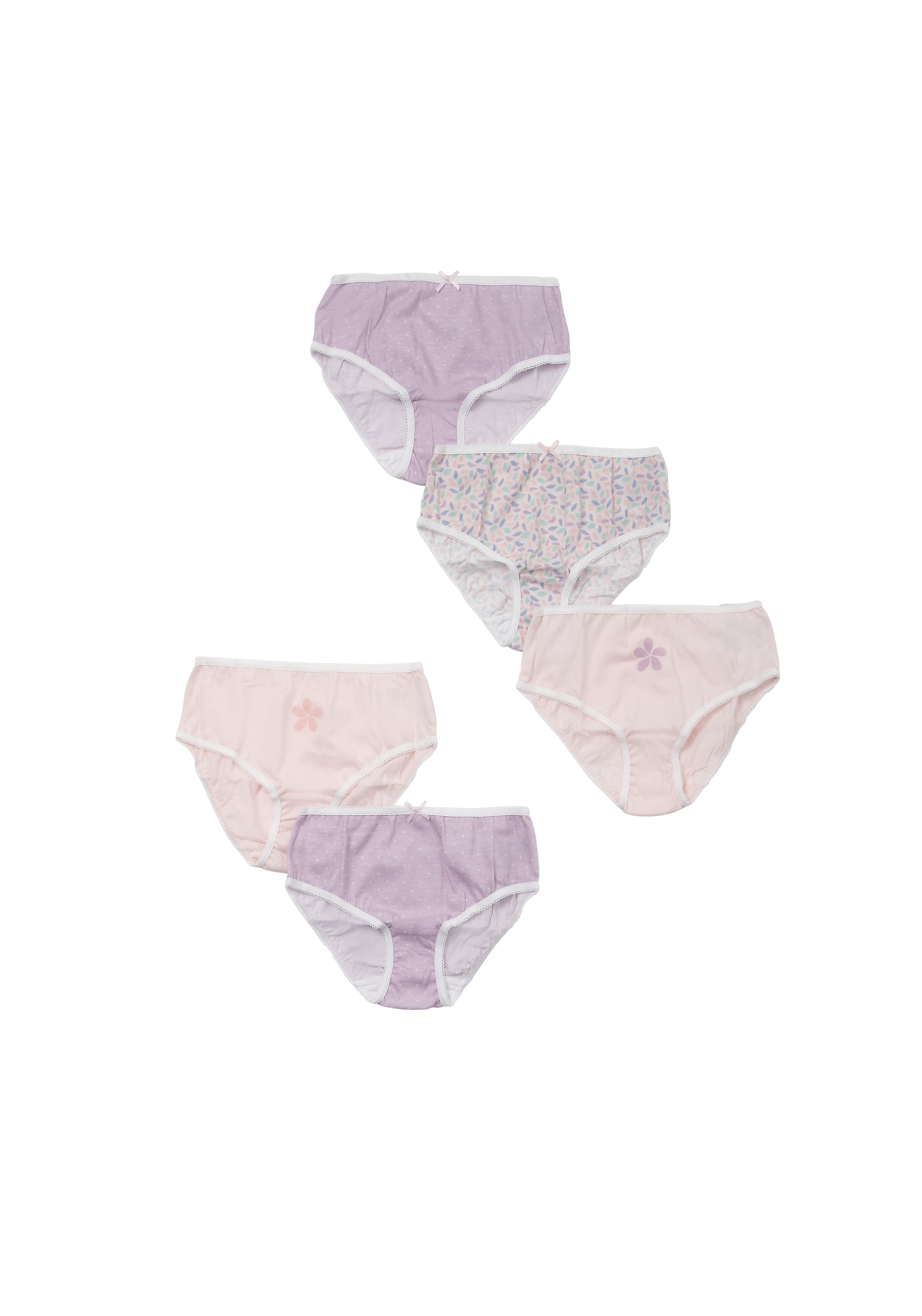 Mothercare | Girls Floral Briefs - Pack Of 5 - Multicolor