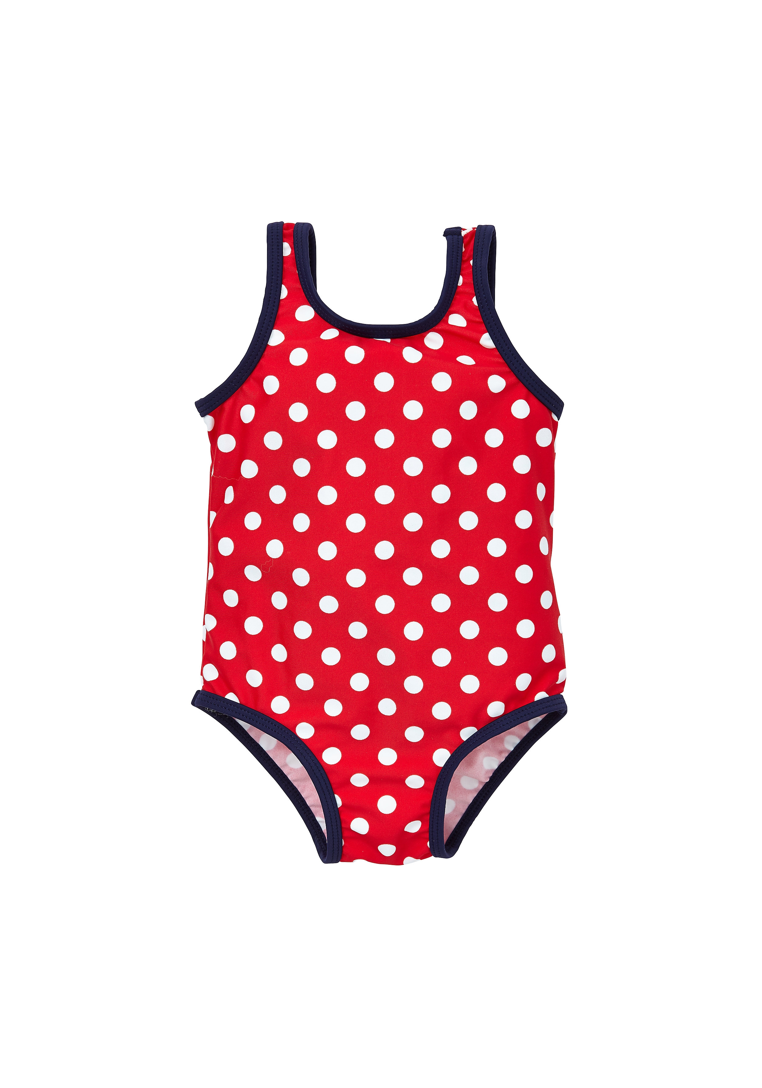 Mothercare | Girls Sleeveless Swimsuit Polka Dot Print - Red