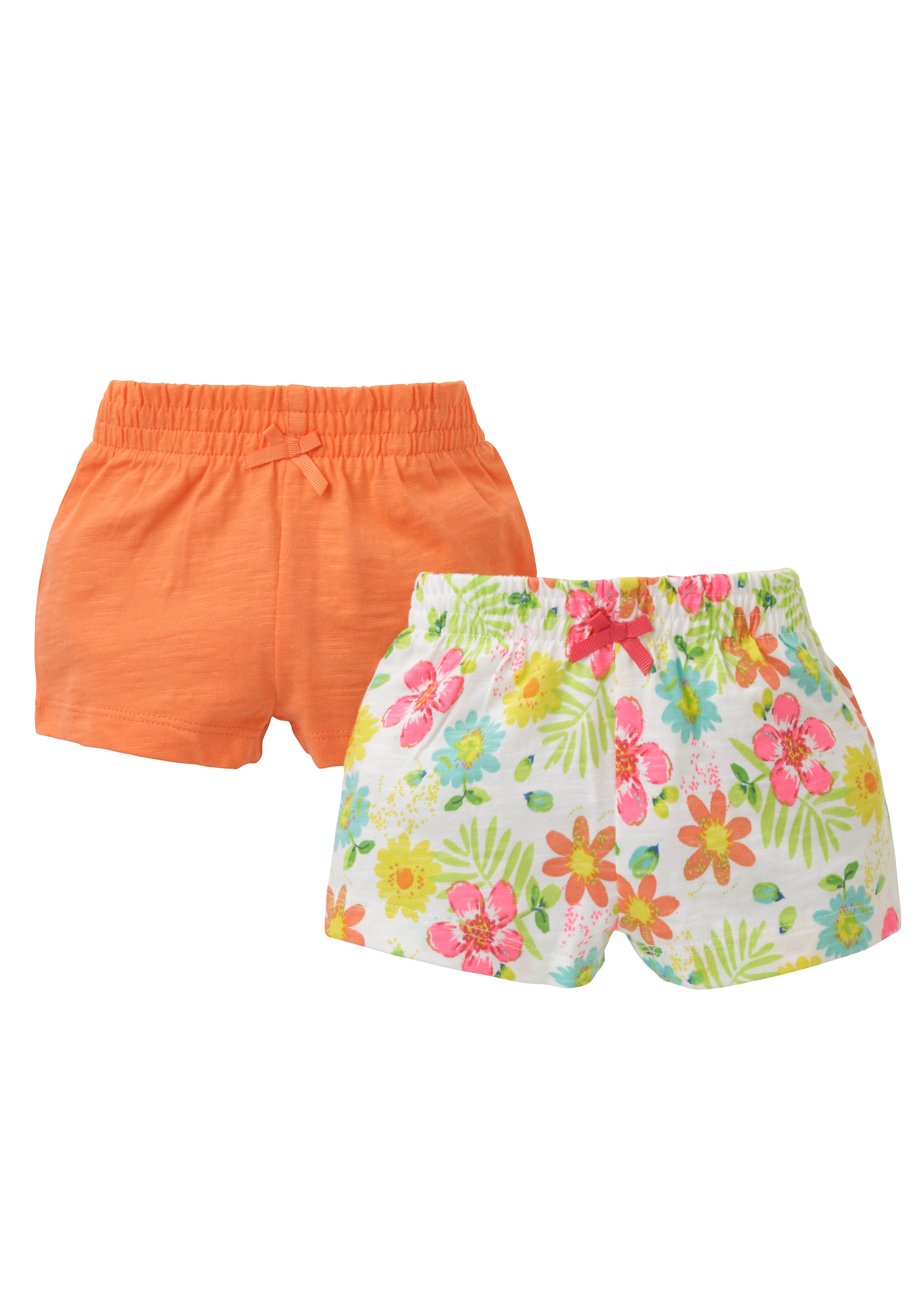 Mothercare | Girls  Shorts Floral Print - Pack Of 2 - Multicolor