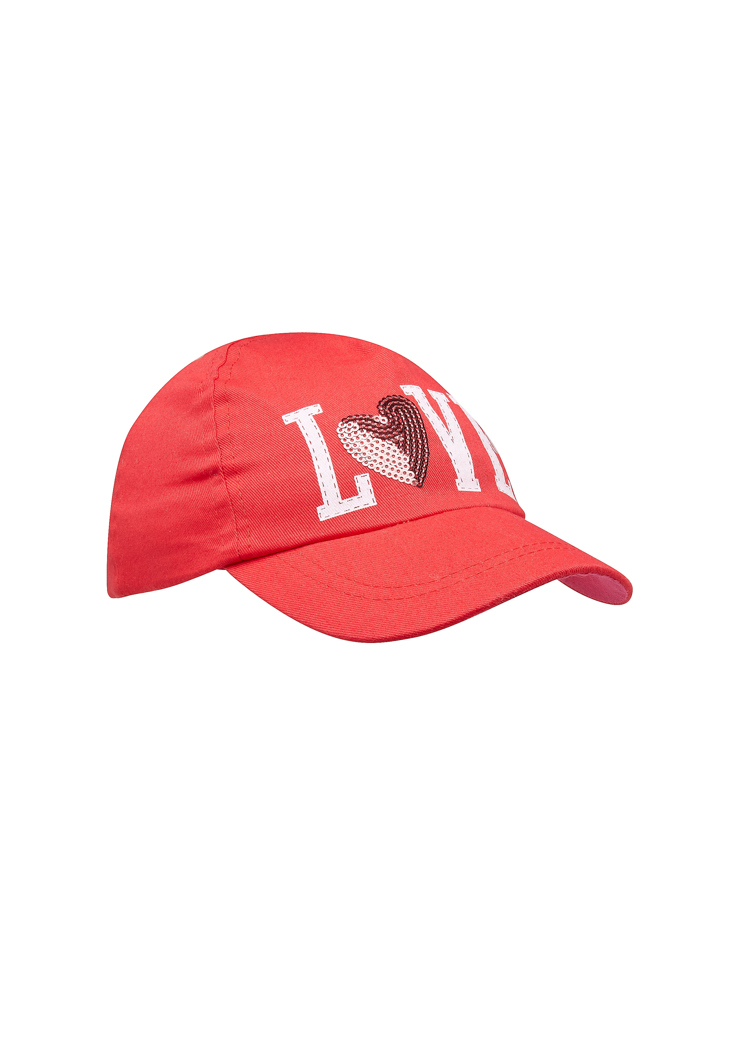Mothercare | Girls Cap Sequined Design - Red