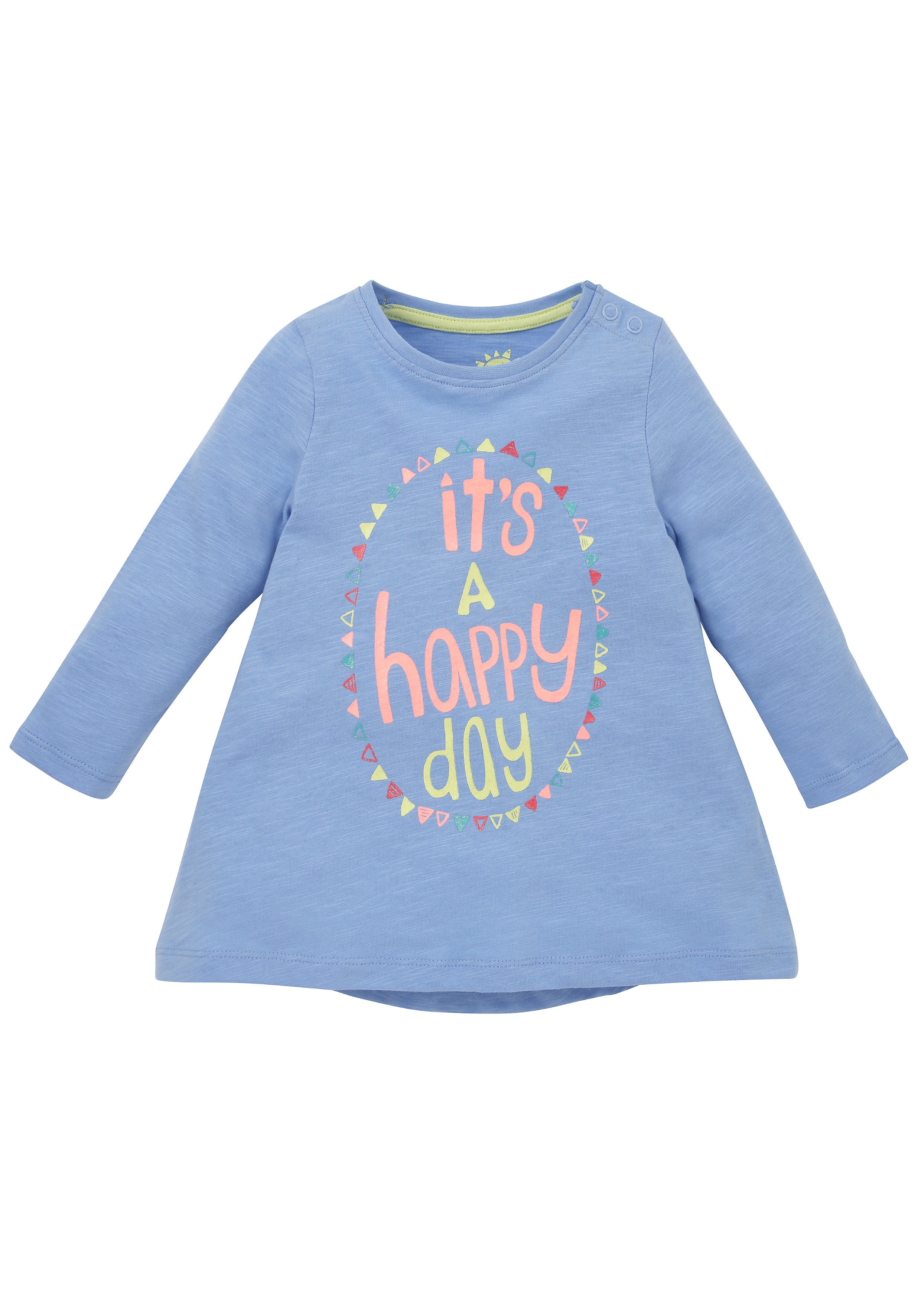 Mothercare | Girls It's A Happy Day T-Shirt - Blue