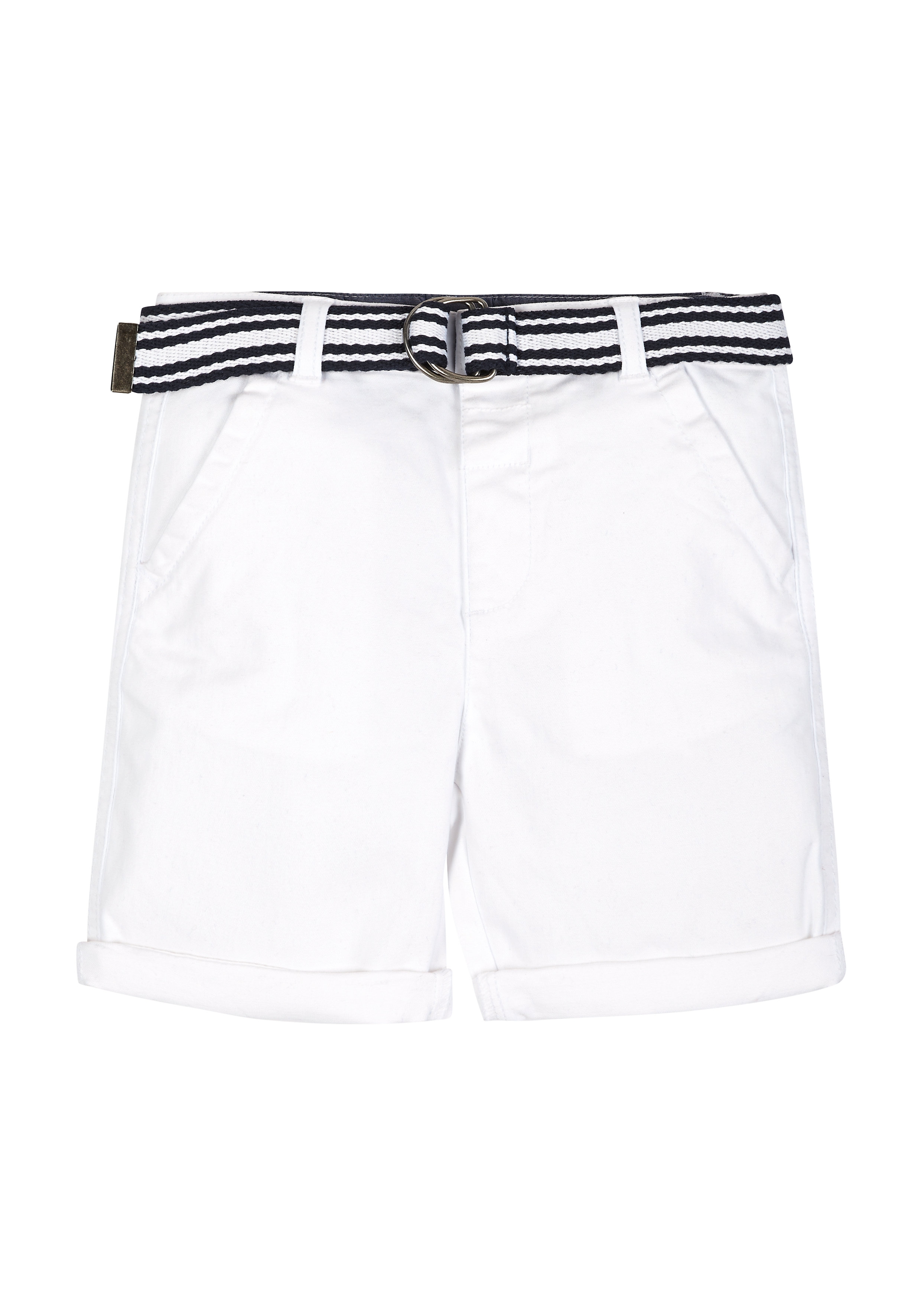Mothercare | Boys White Twill Shorts With Belt