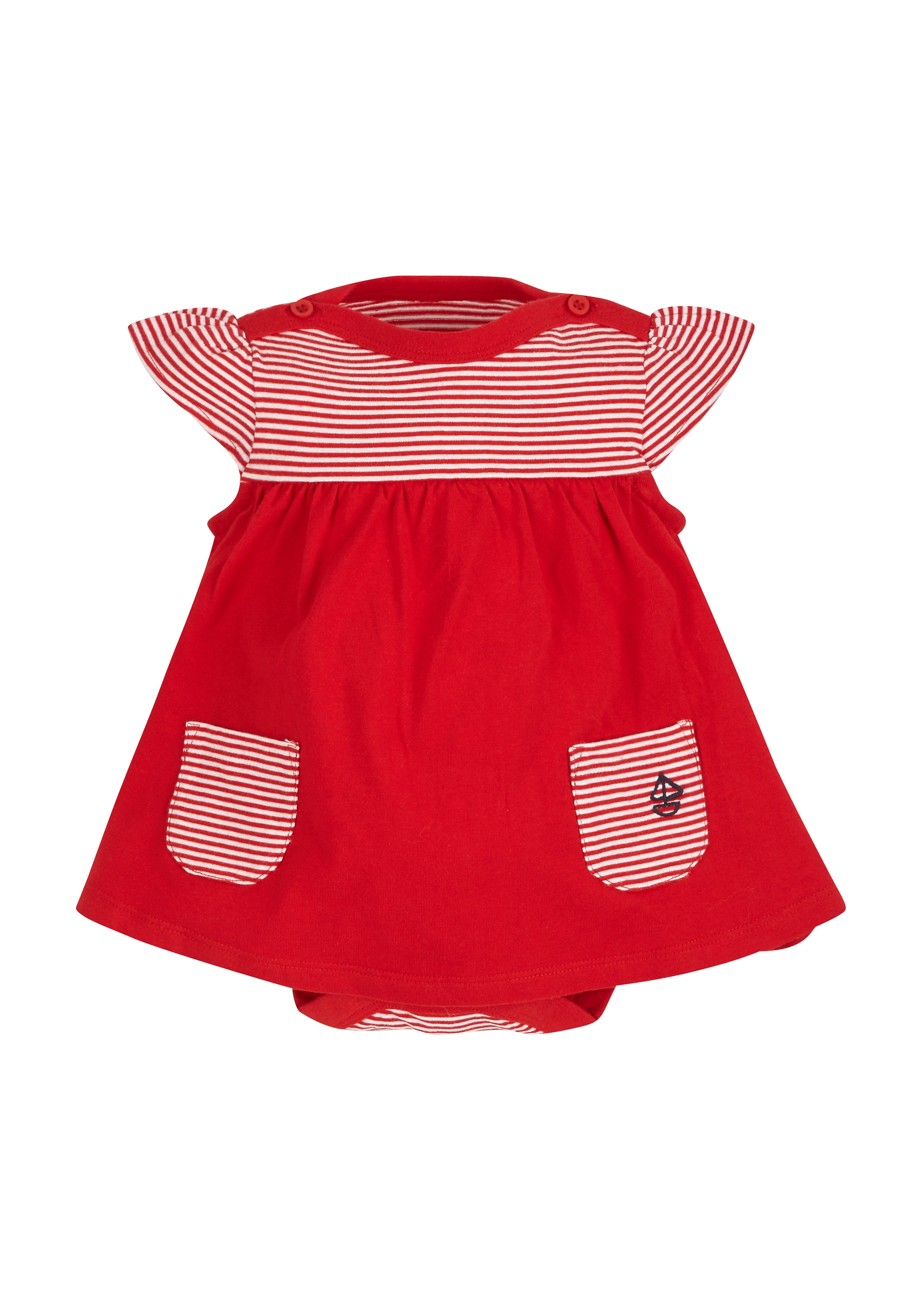 Mothercare | Girls Stripy Romper Dress