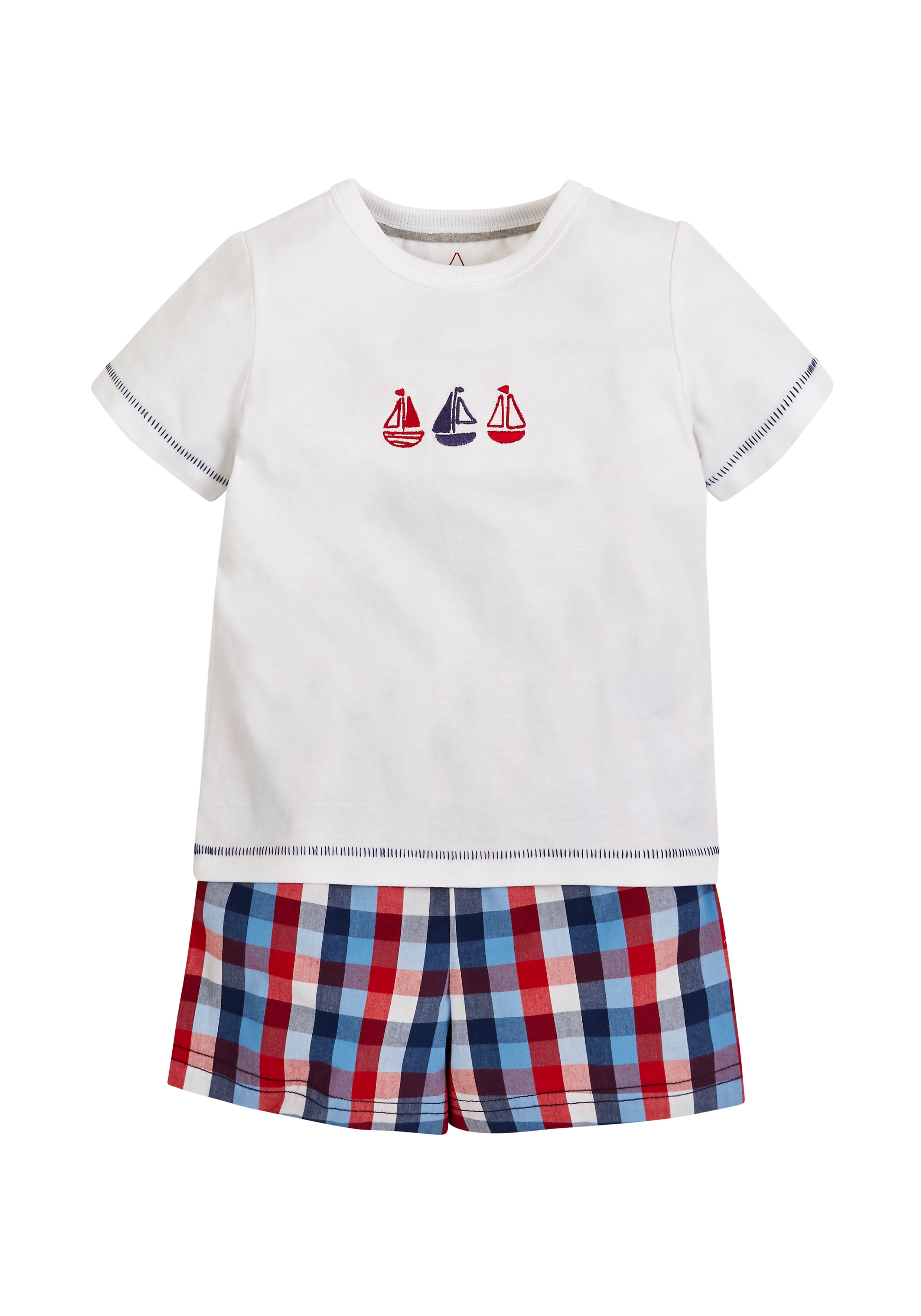 Mothercare | Boys Boat Shortie Pyjamas - Blue White