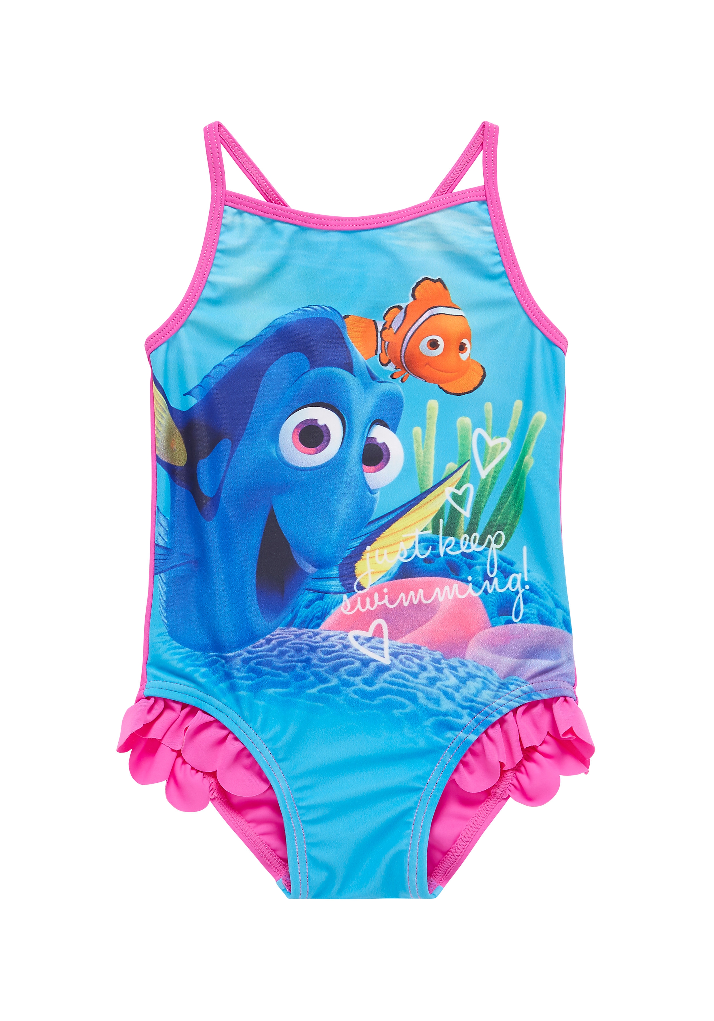 Mothercare | Girls Disney Finding Dory Swimsuit - Blue