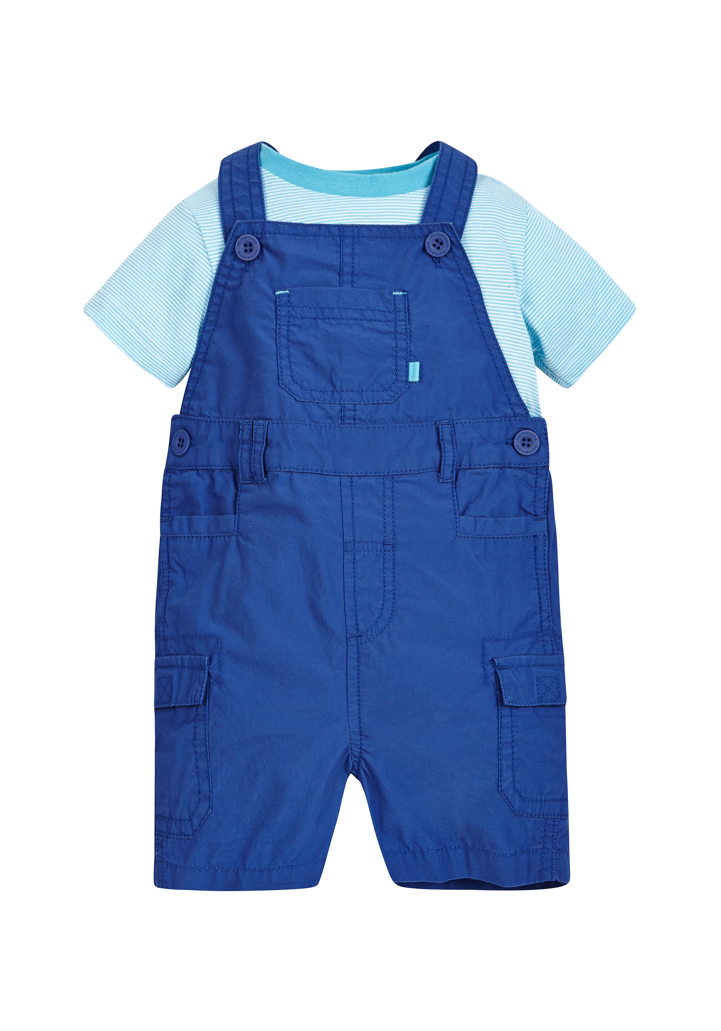 Mothercare | Boys Dungarees And T-Shirt Set