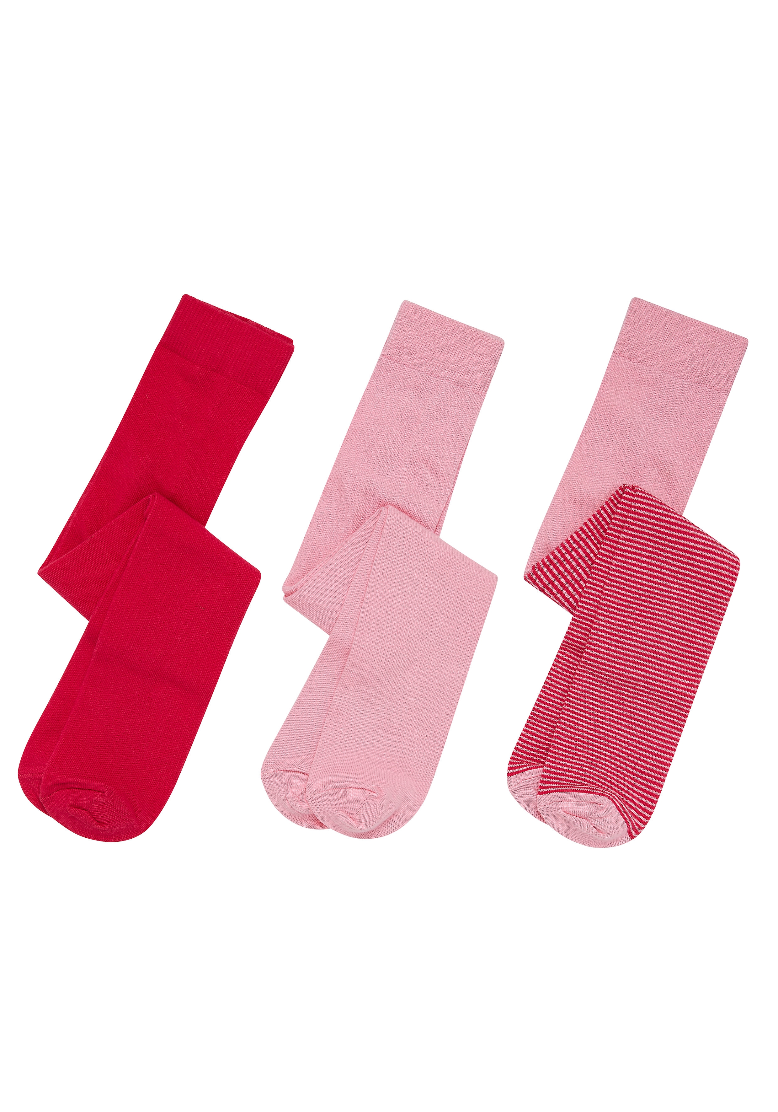 Mothercare | Girls Tights Striped - Pack Of 3 - Multicolor