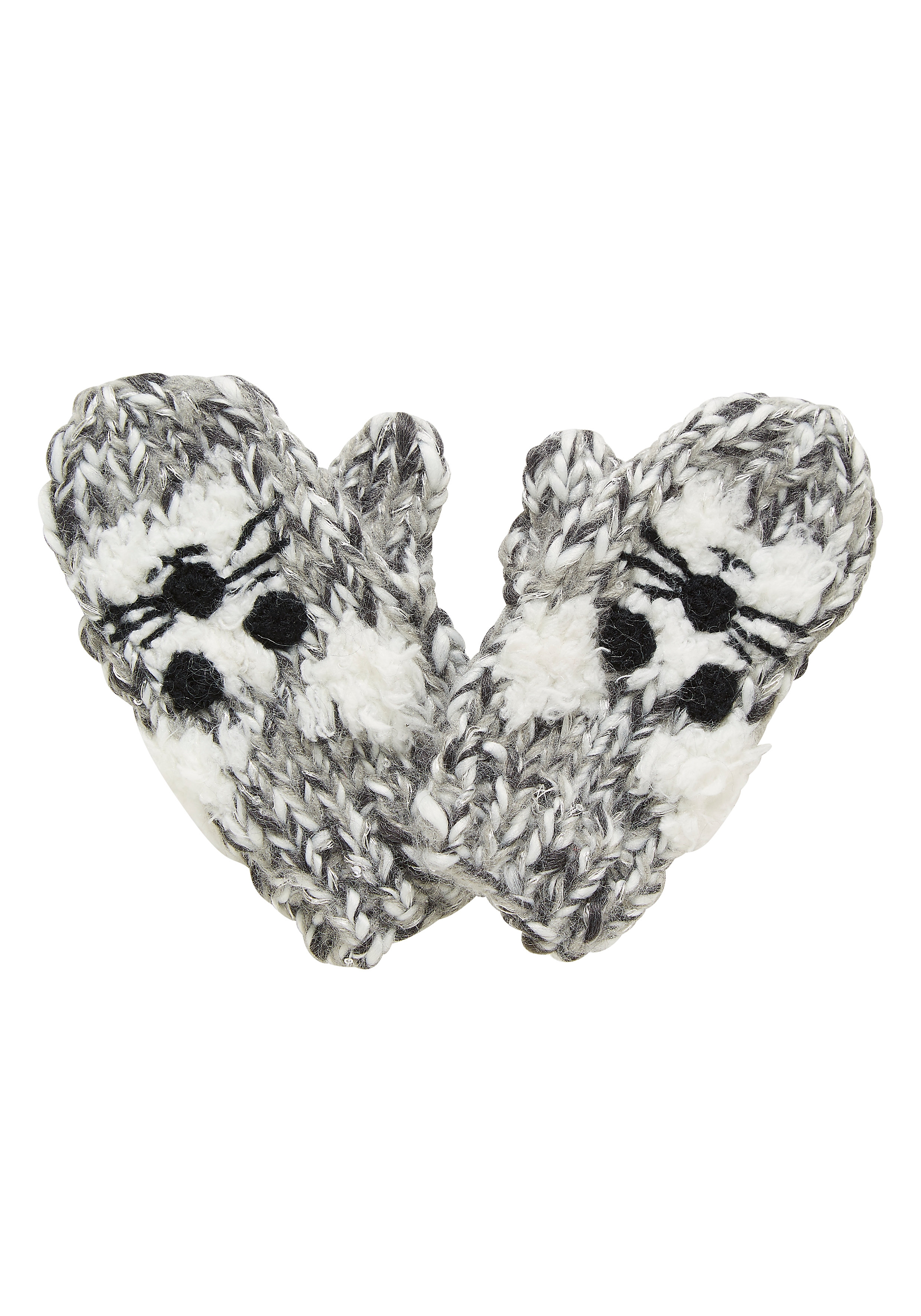 Mothercare | Girls Novelty Cat Mitts - Grey