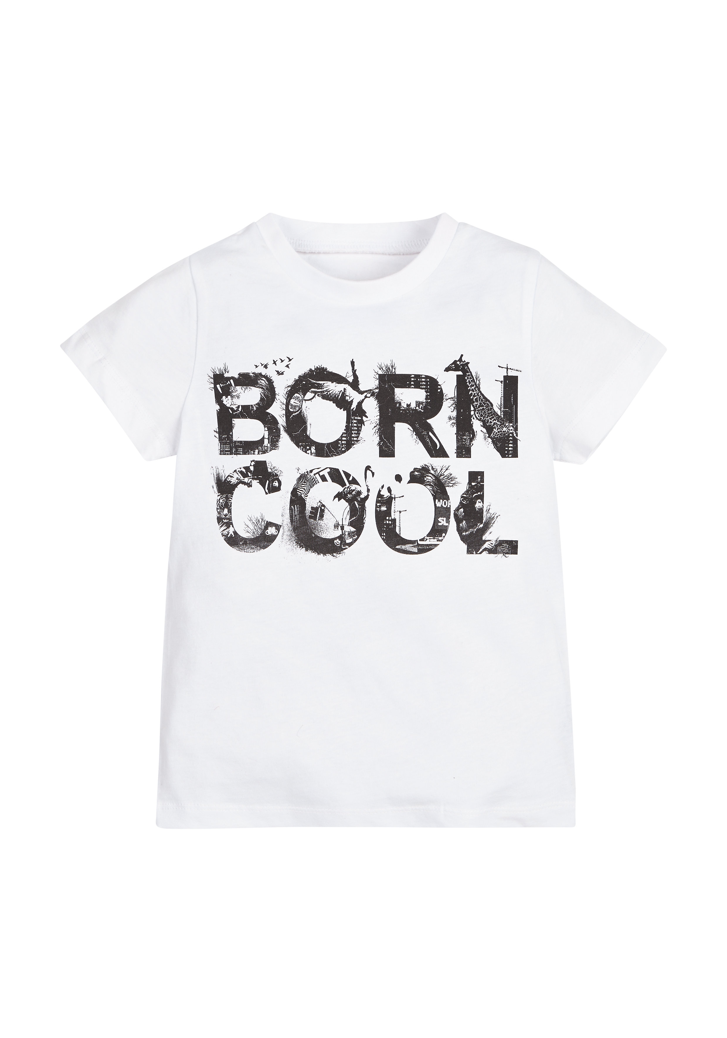 Mothercare | Boys Born Wild T-Shirt - White