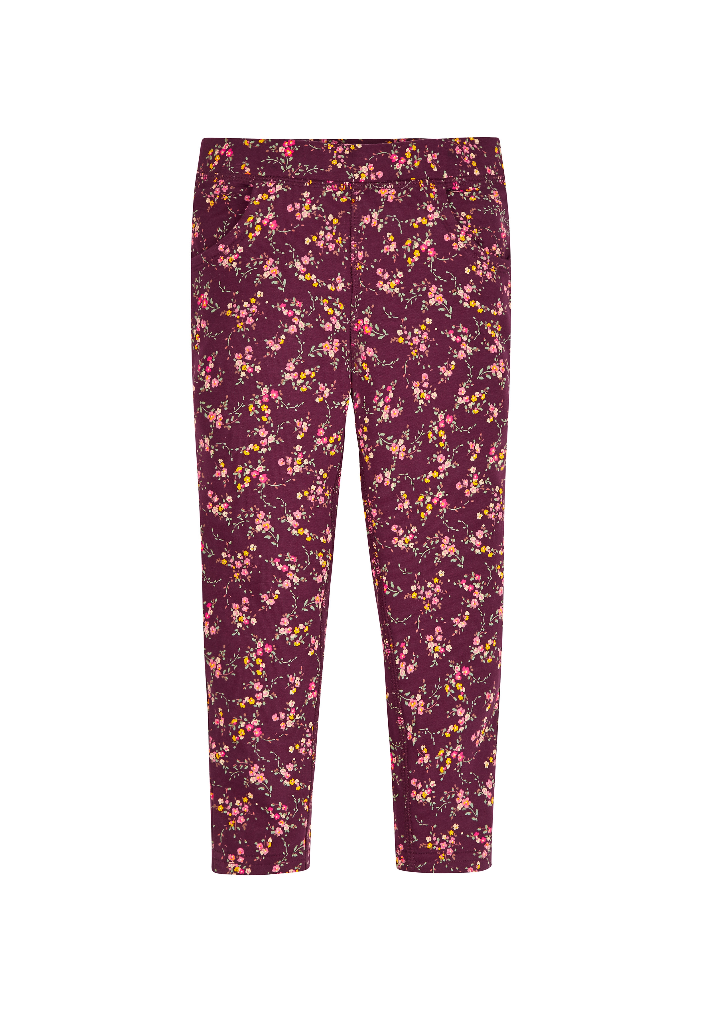 Mothercare | Girls Trousers Floral Print - Burgundy