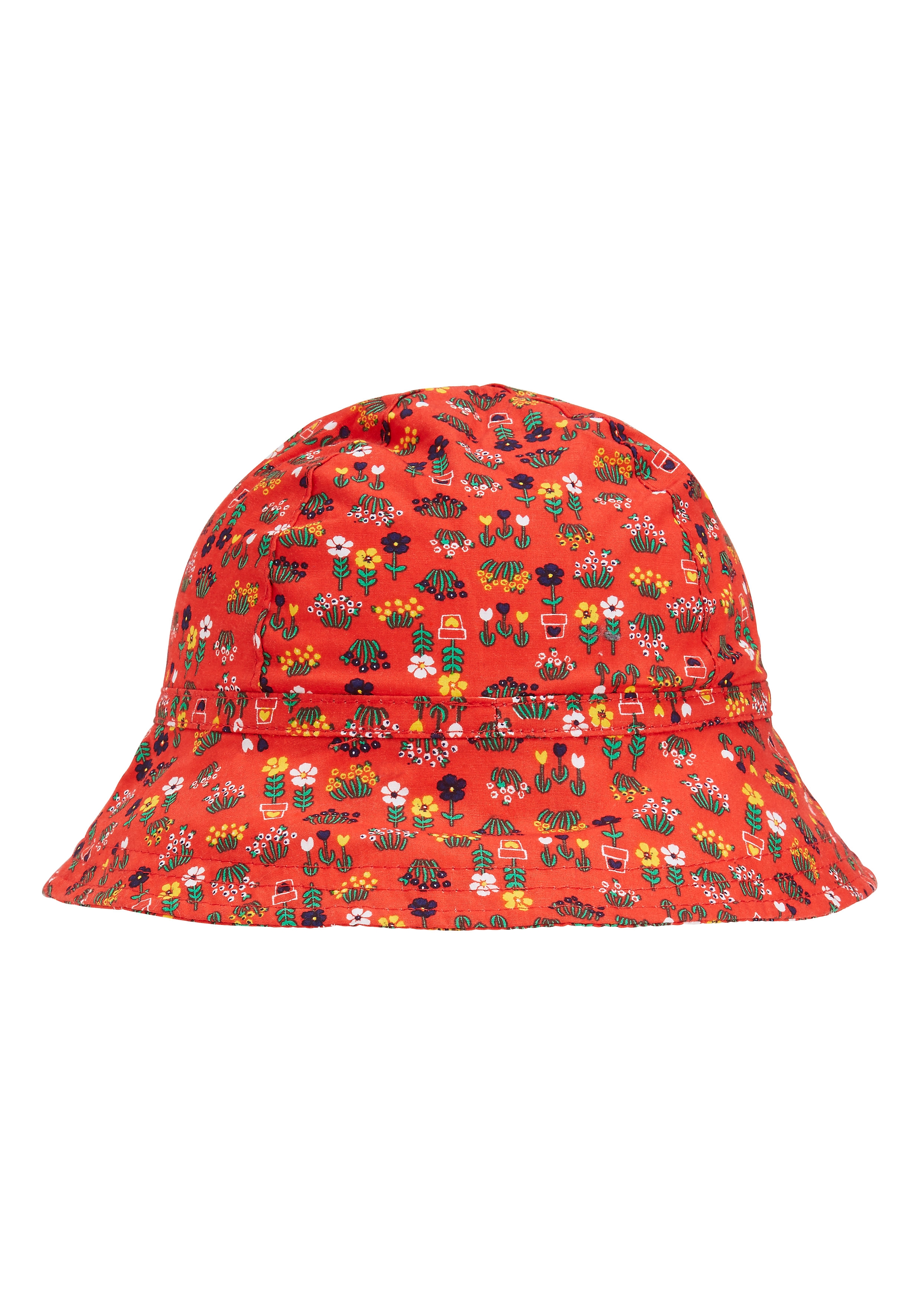 Girls Floral Sunhat - Red