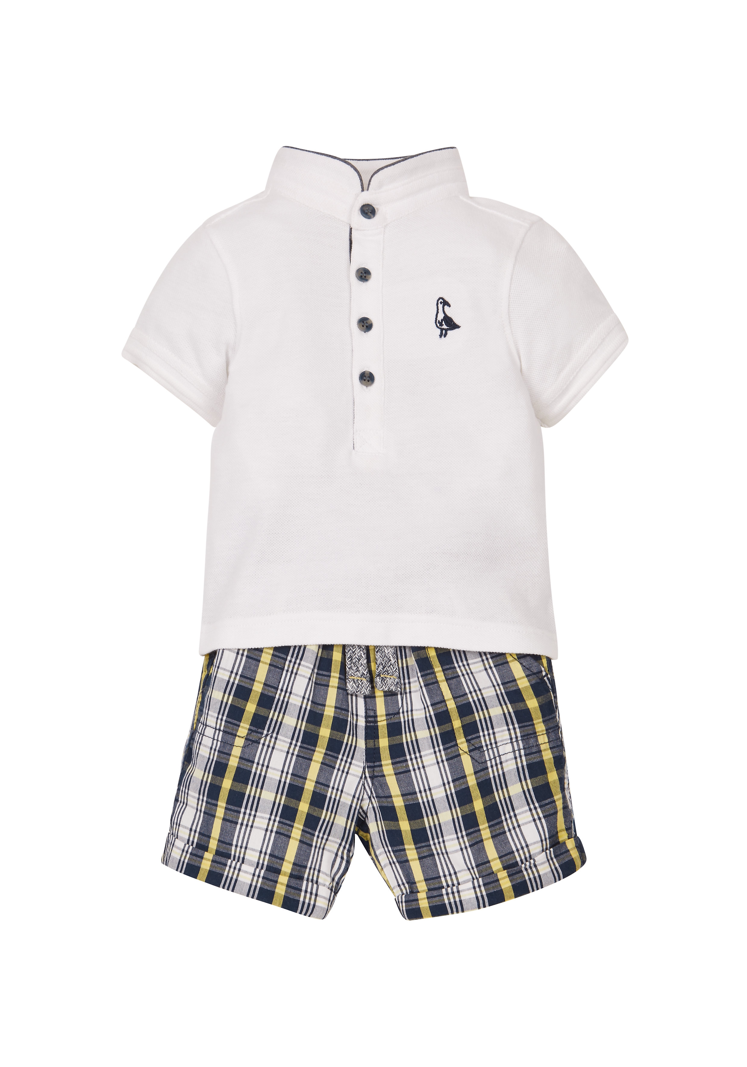 Mothercare | Boys Half Sleeves Polo T-Shirt And Shorts Set - Multicolor