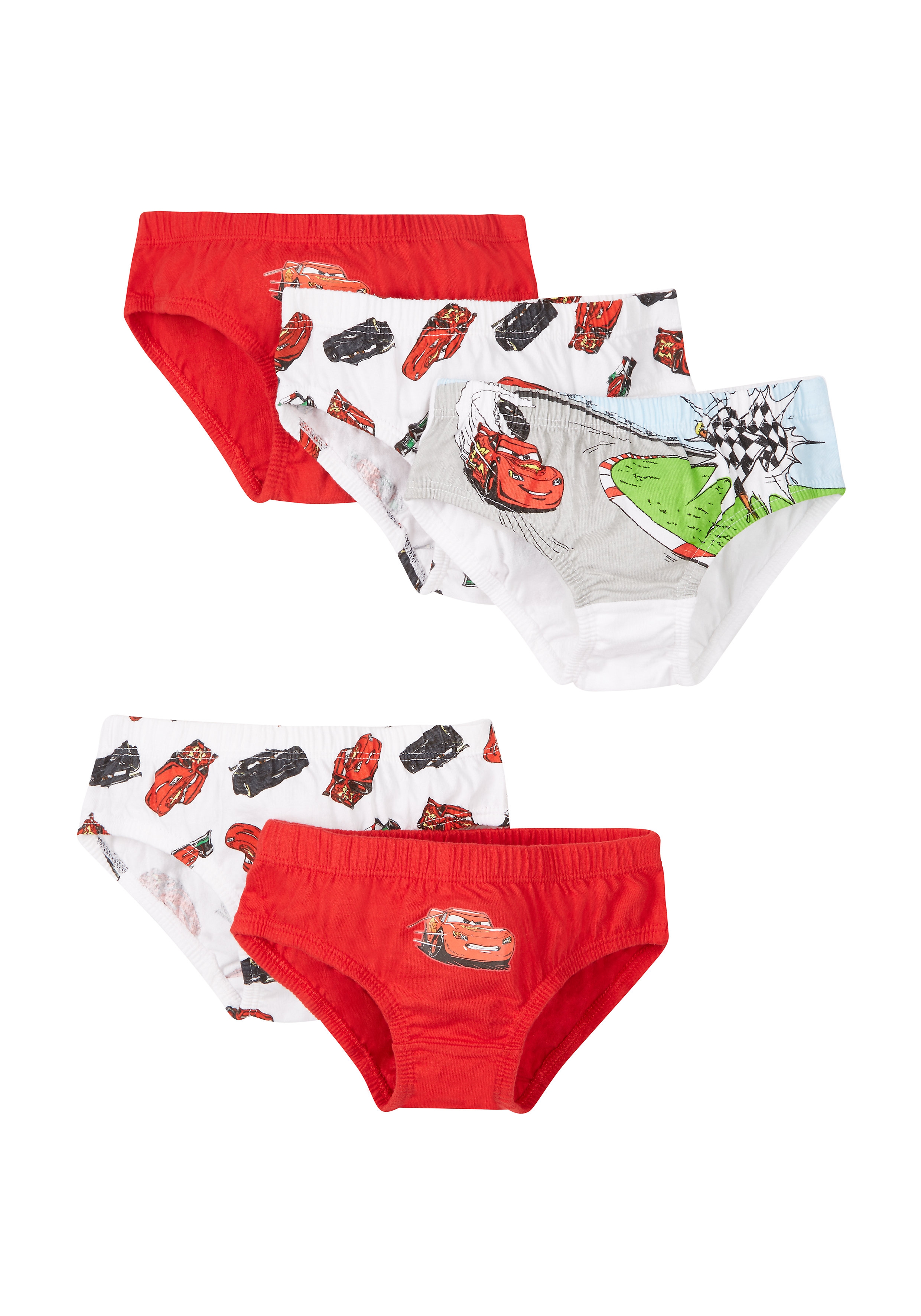 Mothercare | Boys Briefs Car Print - Pack Of 5 - Red