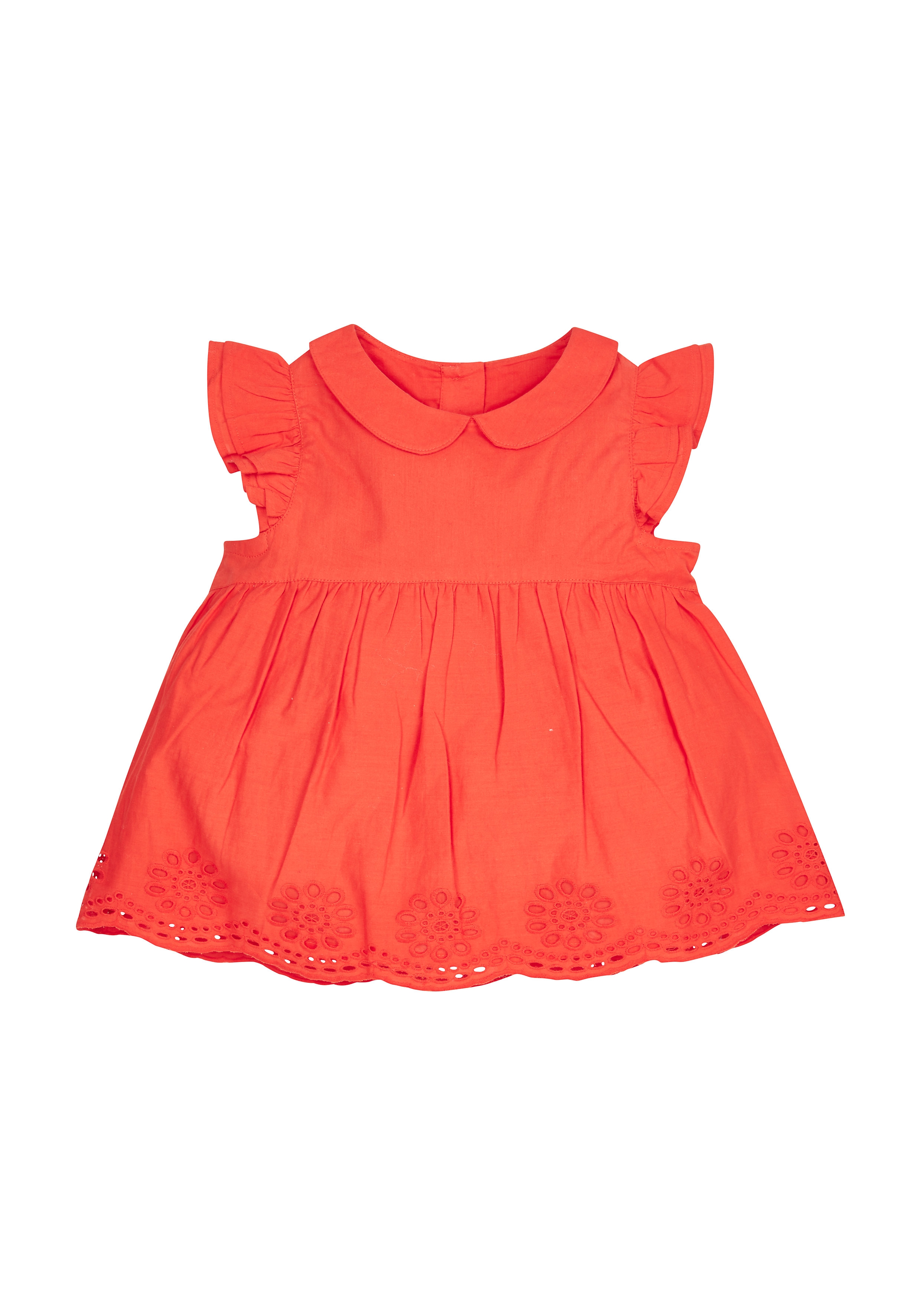 Mothercare | Girls Red Peter Pan Collar Blouse - Red