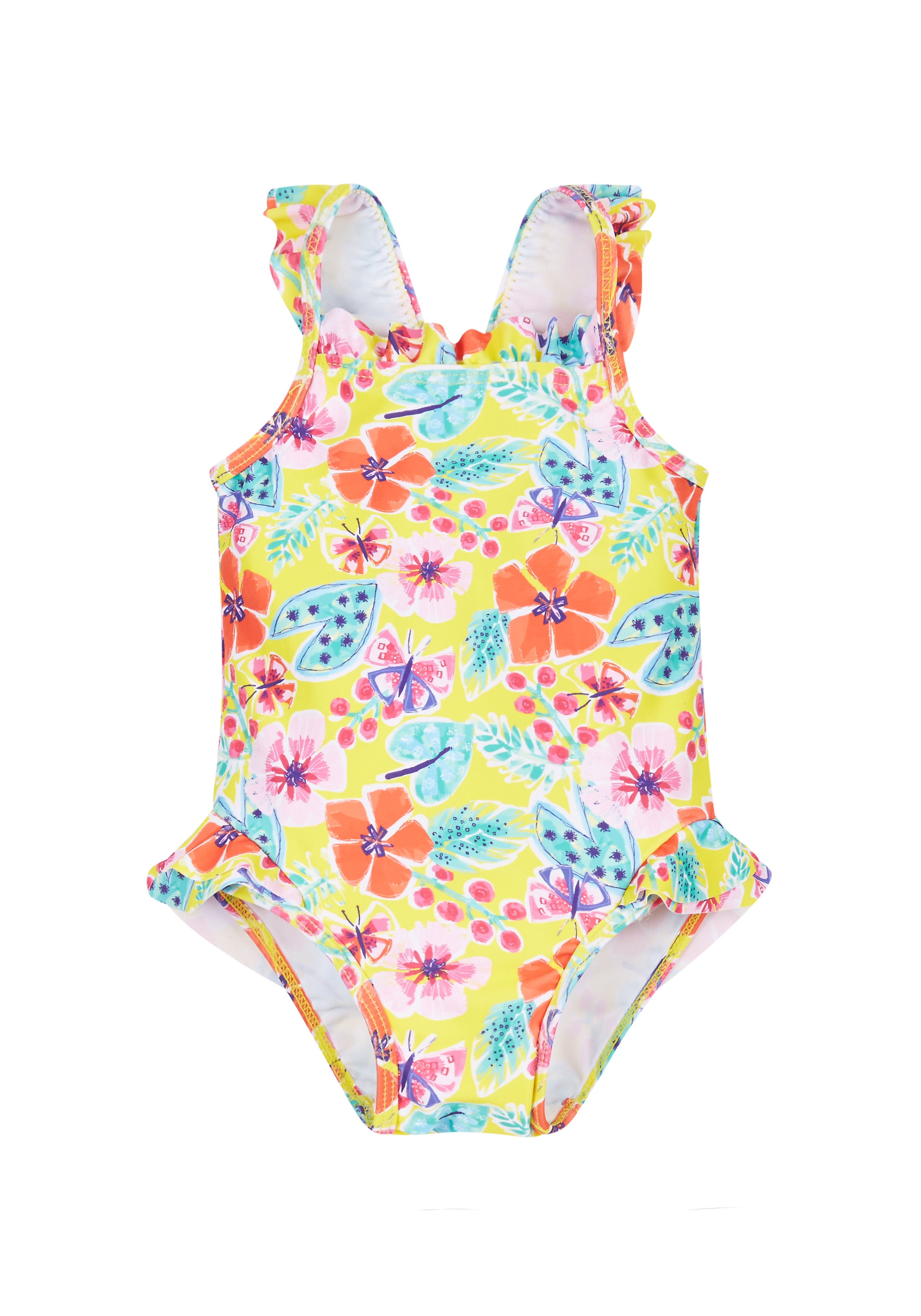 Mothercare | Multicolor Girls Floral Frill Swimsuit