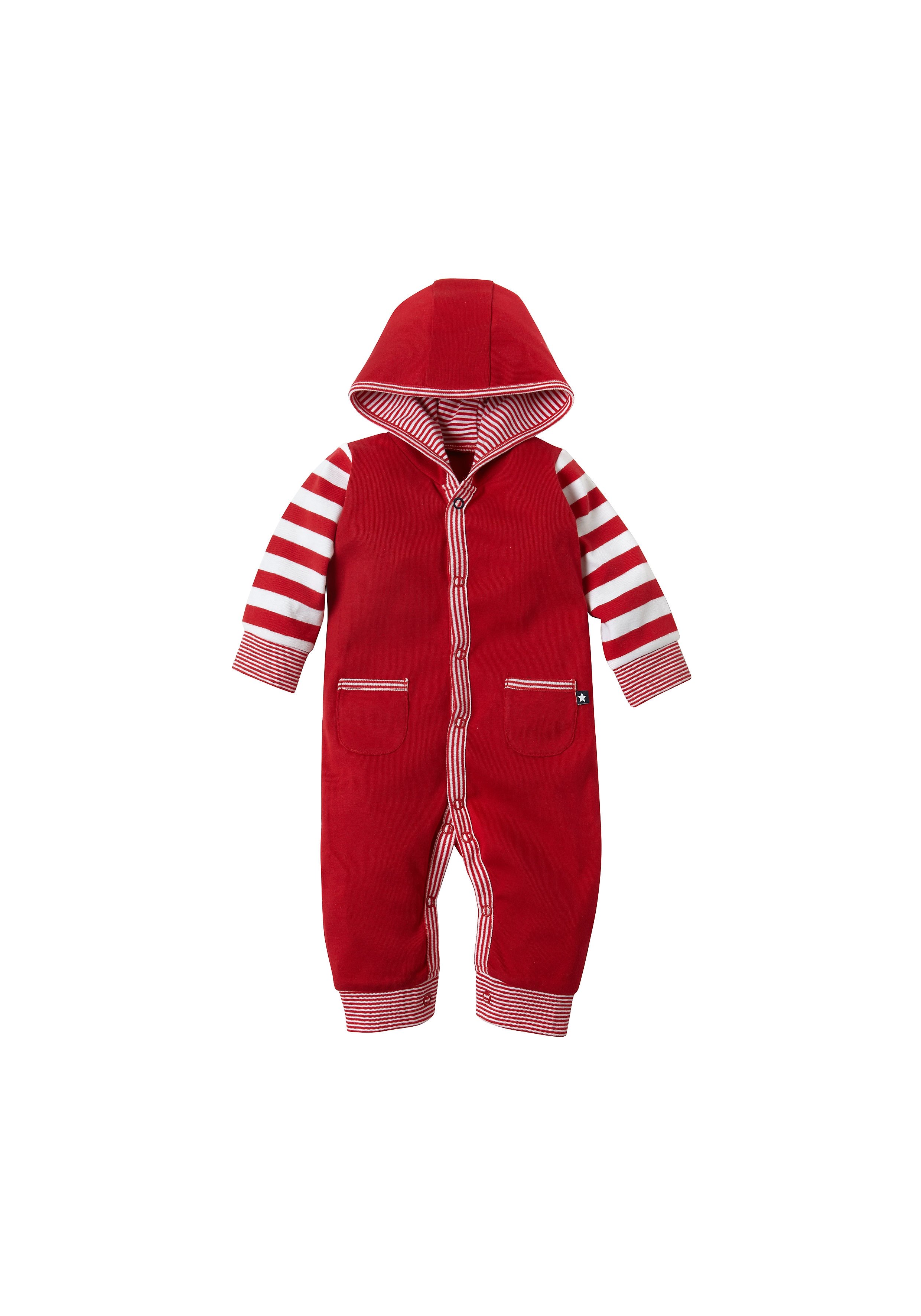 Mothercare | Boys Full Sleeves All In One Hooded - Red