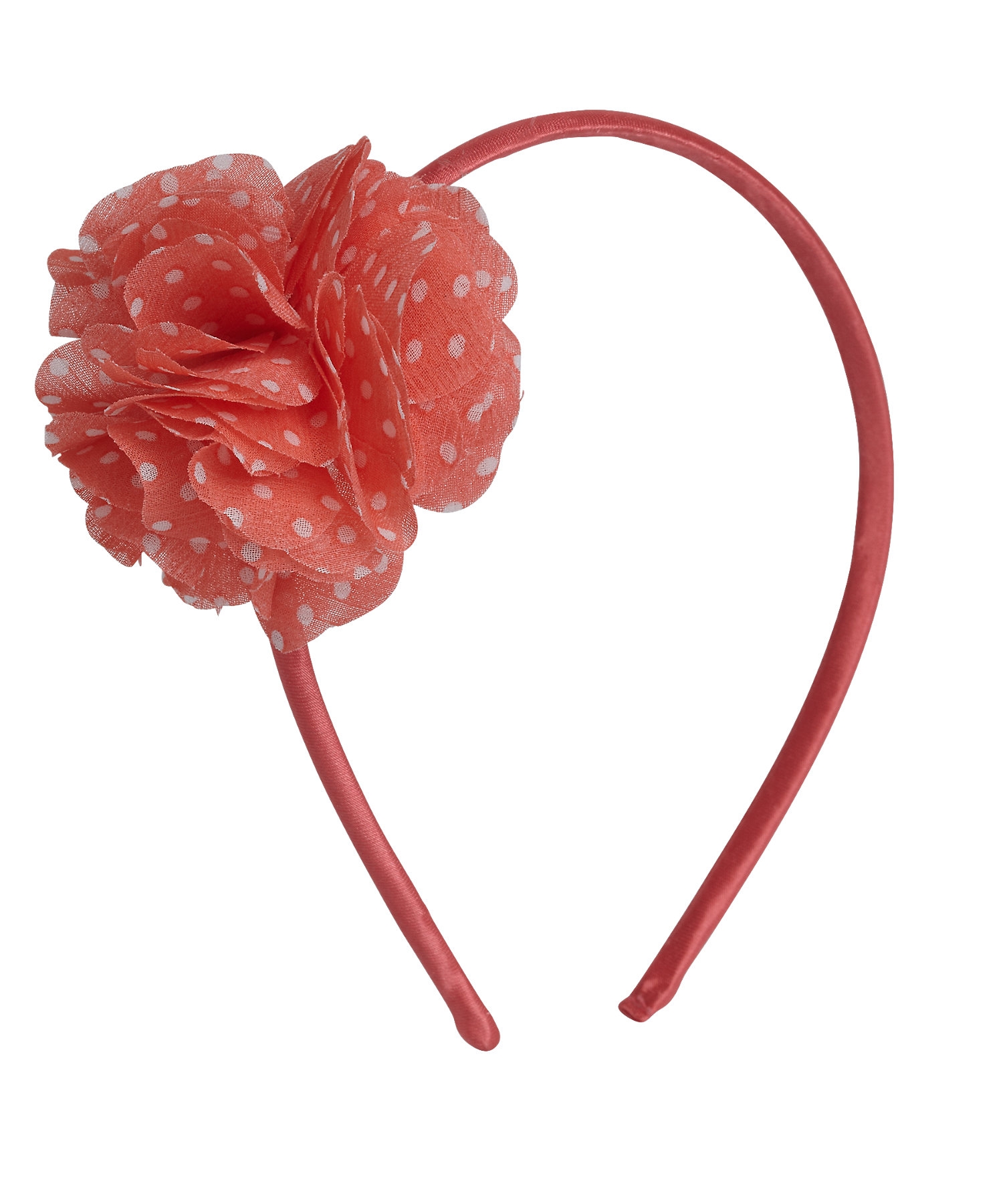 Mothercare | Girls Hairband Flower Detail - Coral