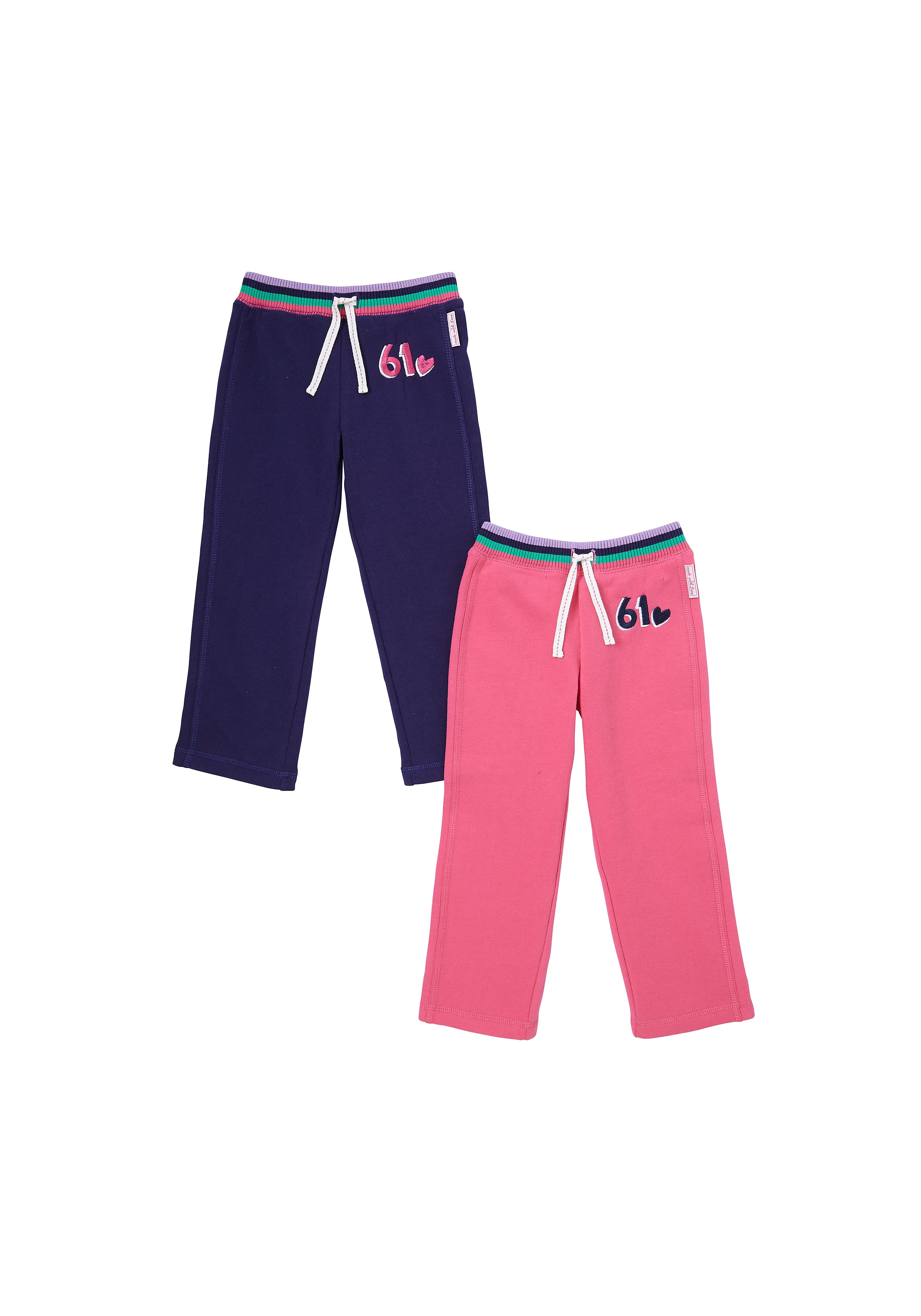 Mothercare | Girls Joggers - Pack of 2 - Navy