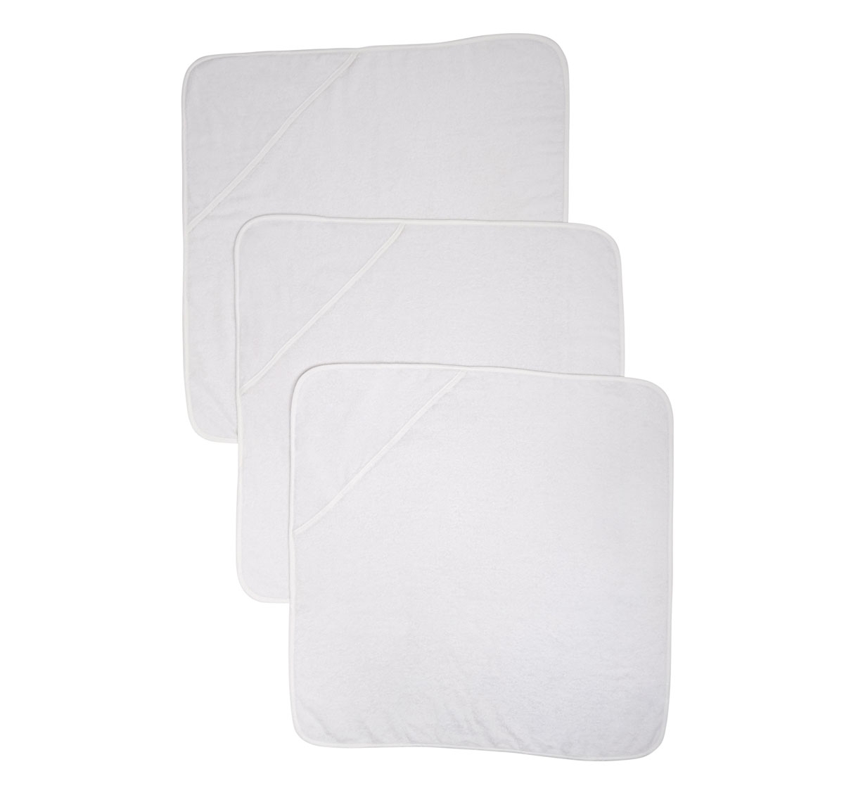 Mothercare | Cuddle 'N' Dry Hooded Towels - White - Pack of 3