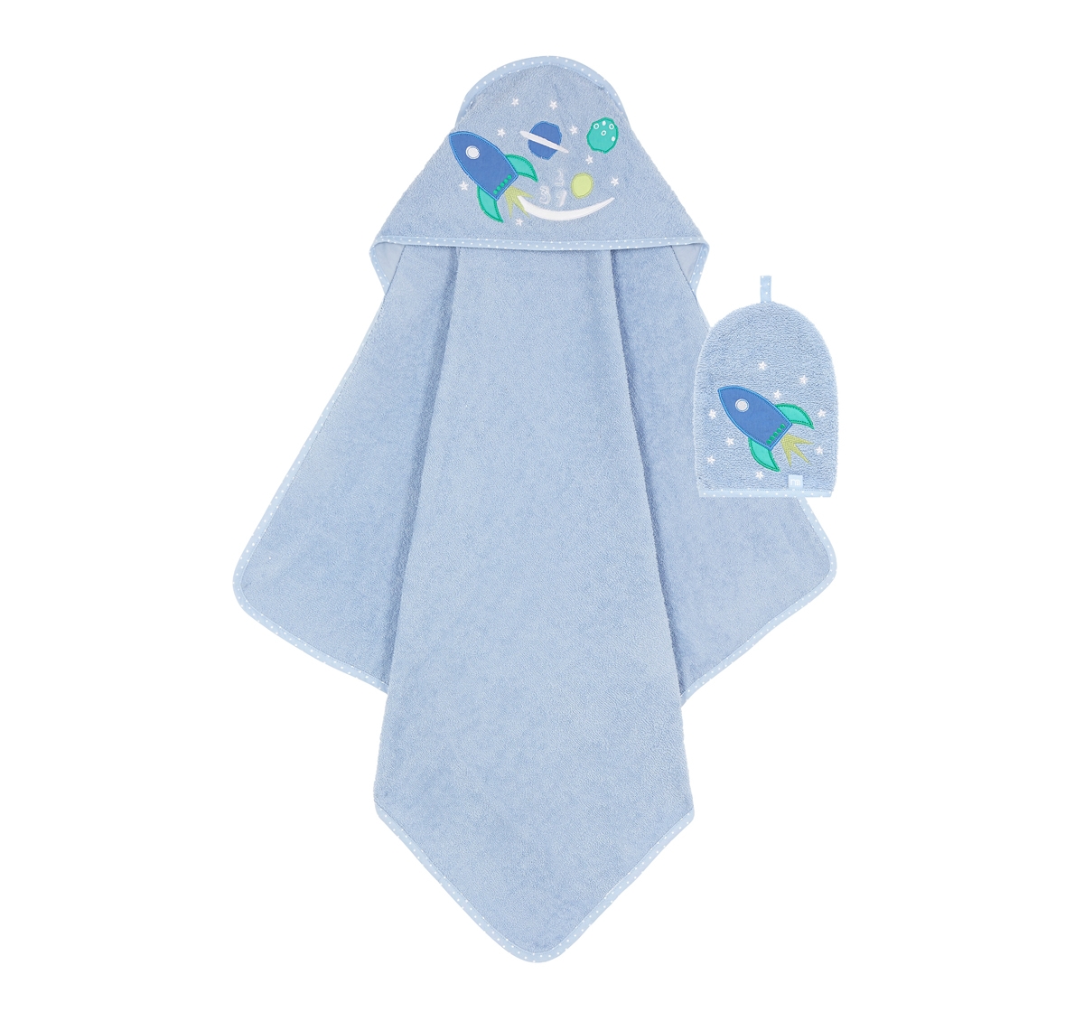 Mothercare | Mothercare Space Dreamer Cuddle ' Dry With Wash Mitten