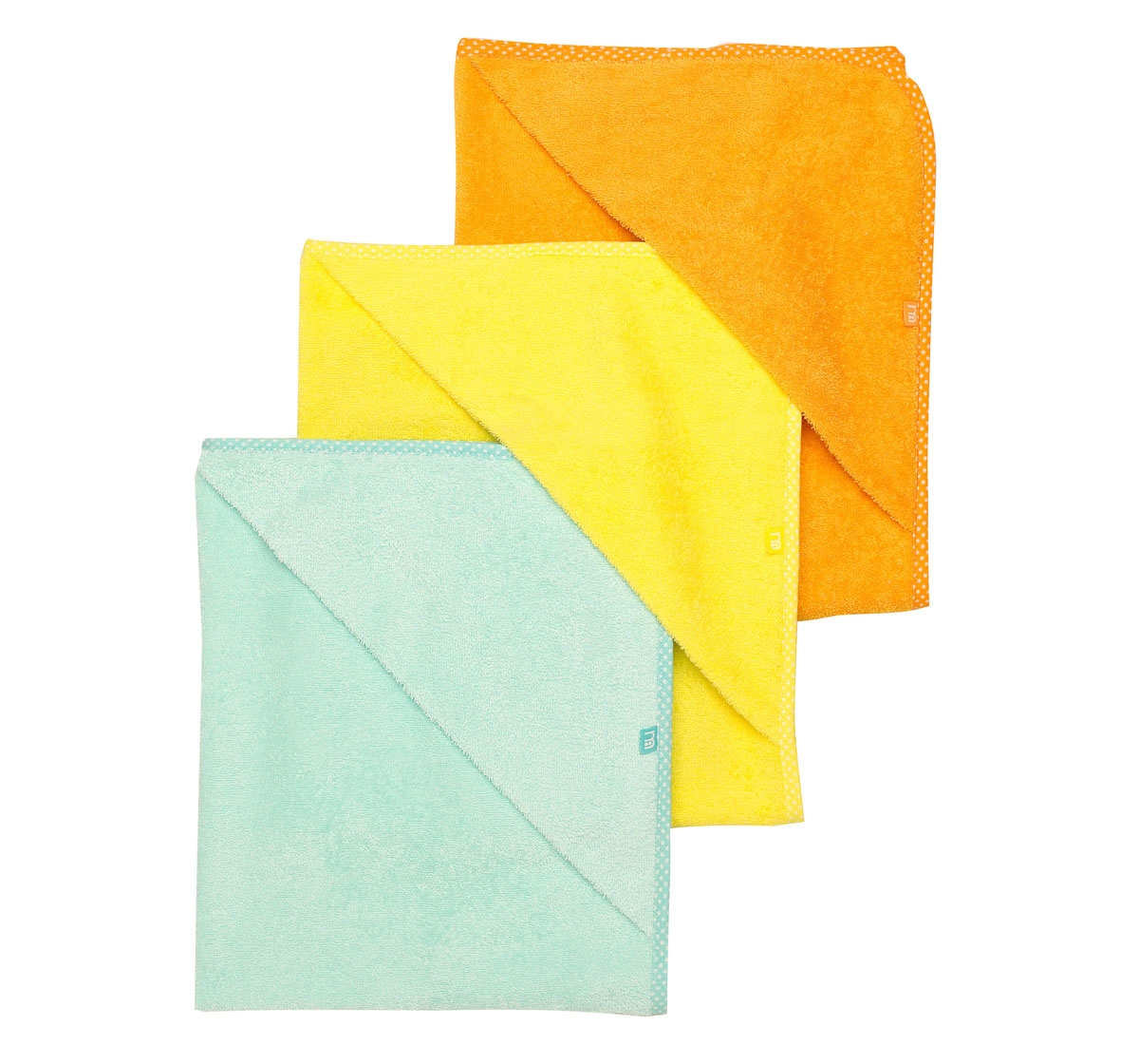 Mothercare Cuddle N Dry Baby Towels Bright Pack Of 3 Mulitcolor