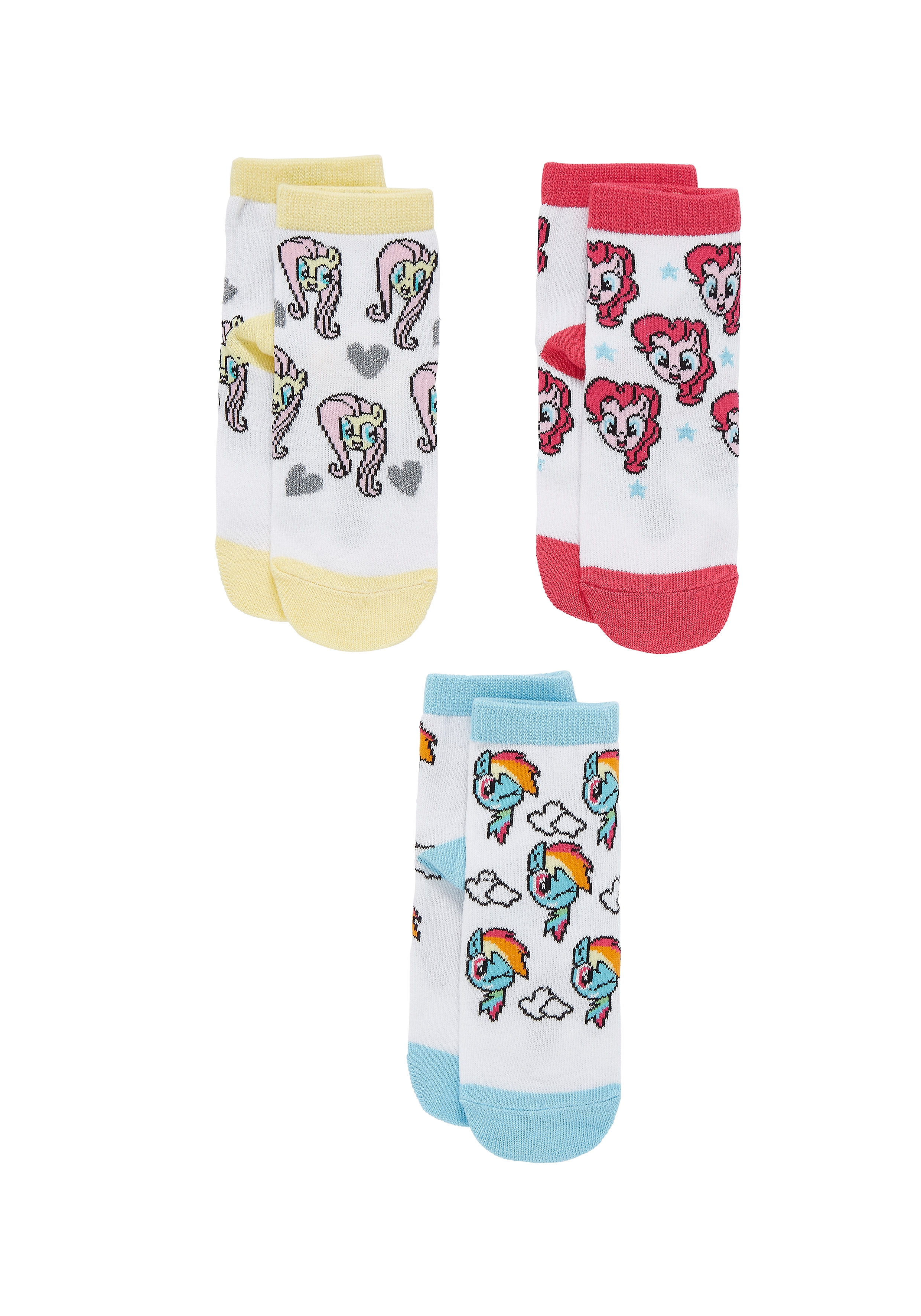 Mothercare | Girls Socks Pony Design - Pack Of 3 - White